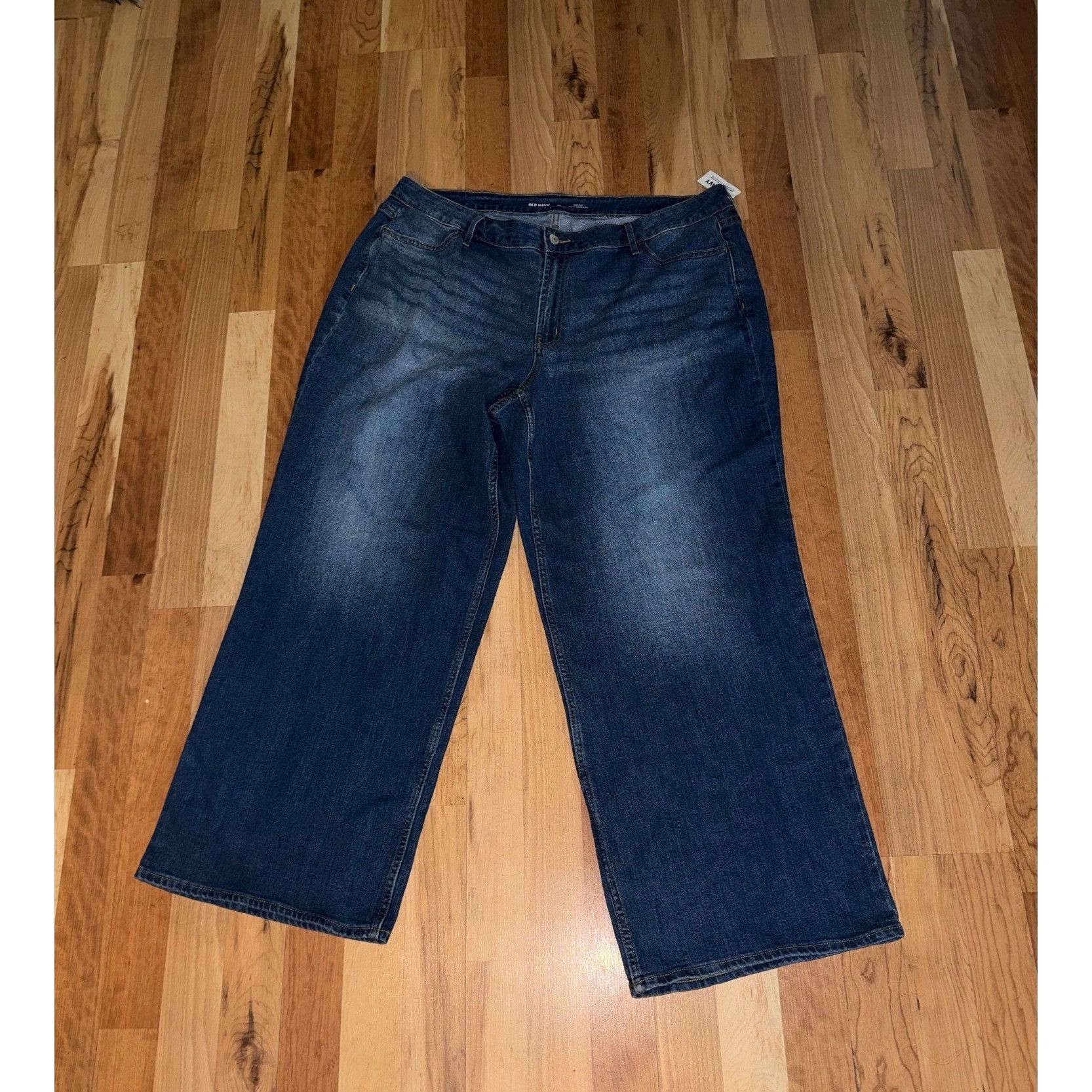 Old Navy Old Navy Womens High-Rise Wide-Leg Blue Jeans Size 20 Cotton Size 42" / US 20 - 1 Thumbnail