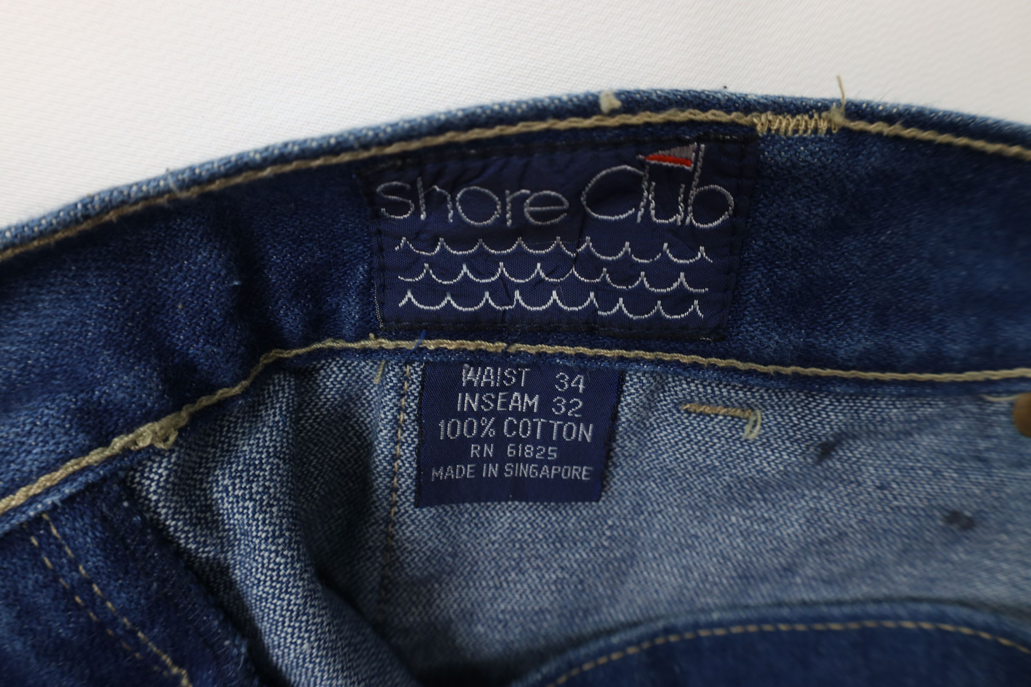 Vintage Vintage 70s Streetwear Utility Wide Leg Denim Jeans Blue Size US 34 / EU 50 - 7 Thumbnail