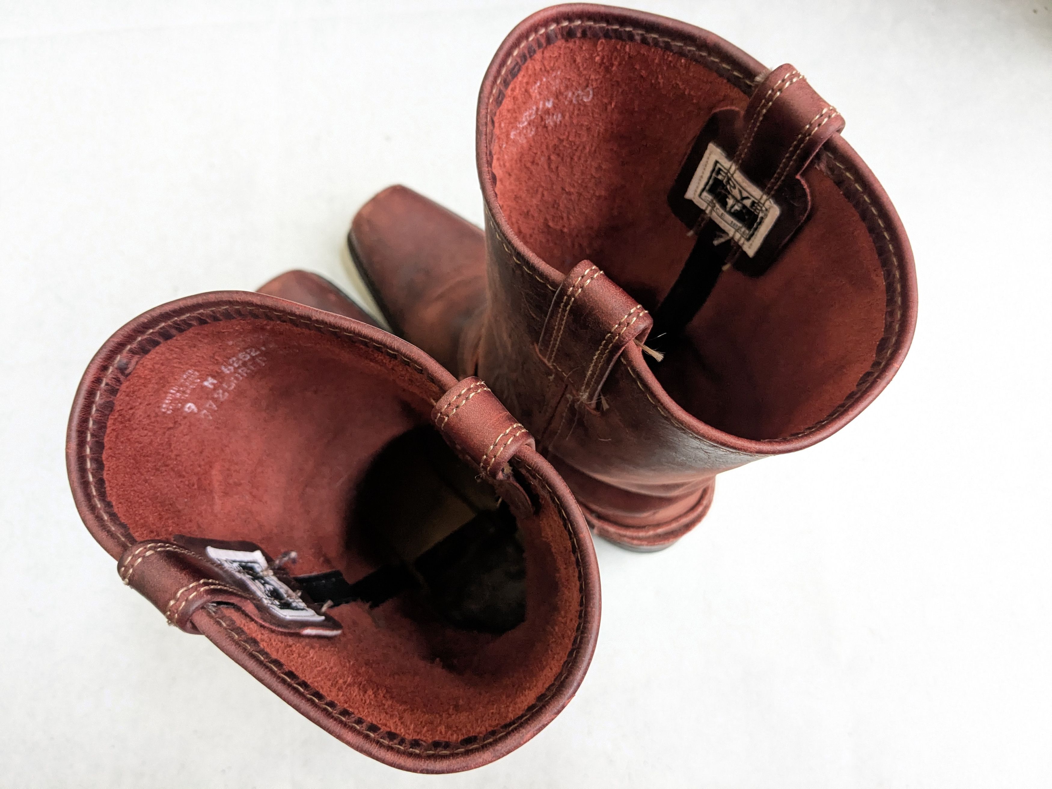 Frye Frye Harness Red Leather 7.5 Leather Buckle Punk Size US 7.5 / EU 40-41 - 16 Thumbnail