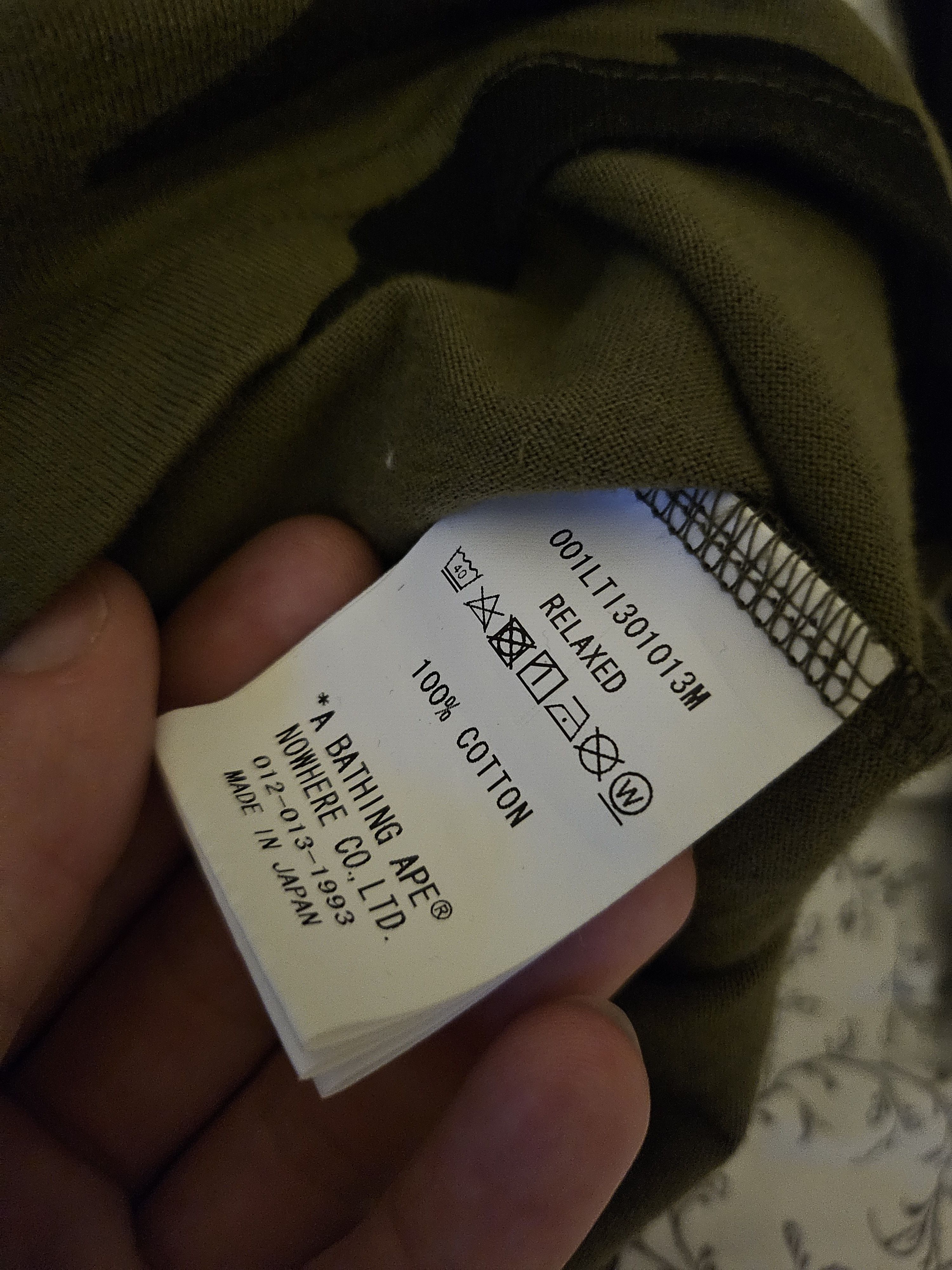 Bape Bape long sleeve 1st camo logo t shirt Size US S / EU 44-46 / 1 - 6 Thumbnail