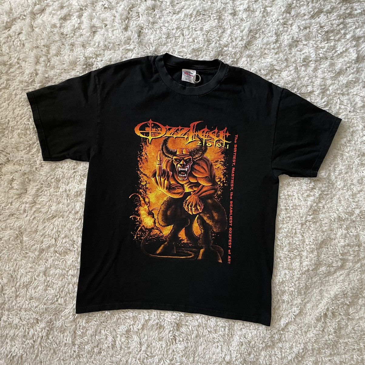 Vintage 2001 Vintage Ozzfest Festival Tour Tee Large Black Sabbath ...