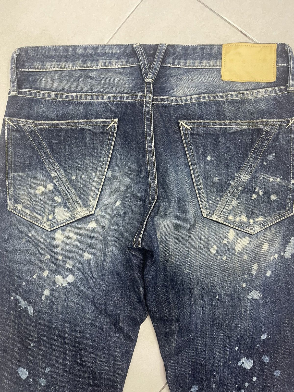 Vanquish Vanquish "Hello World" Paint Splatter Distressed Denim Size US 32 / EU 48 - 15 Thumbnail