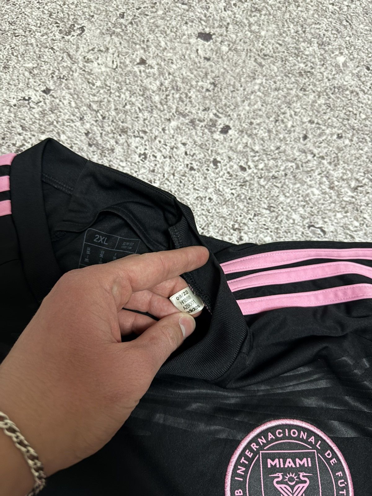 Adidas × Vintage Adidas Inter Miami 2023 2024 Away Soccer Football Jersey Size US XXL / EU 58 / 5 - 10 Thumbnail