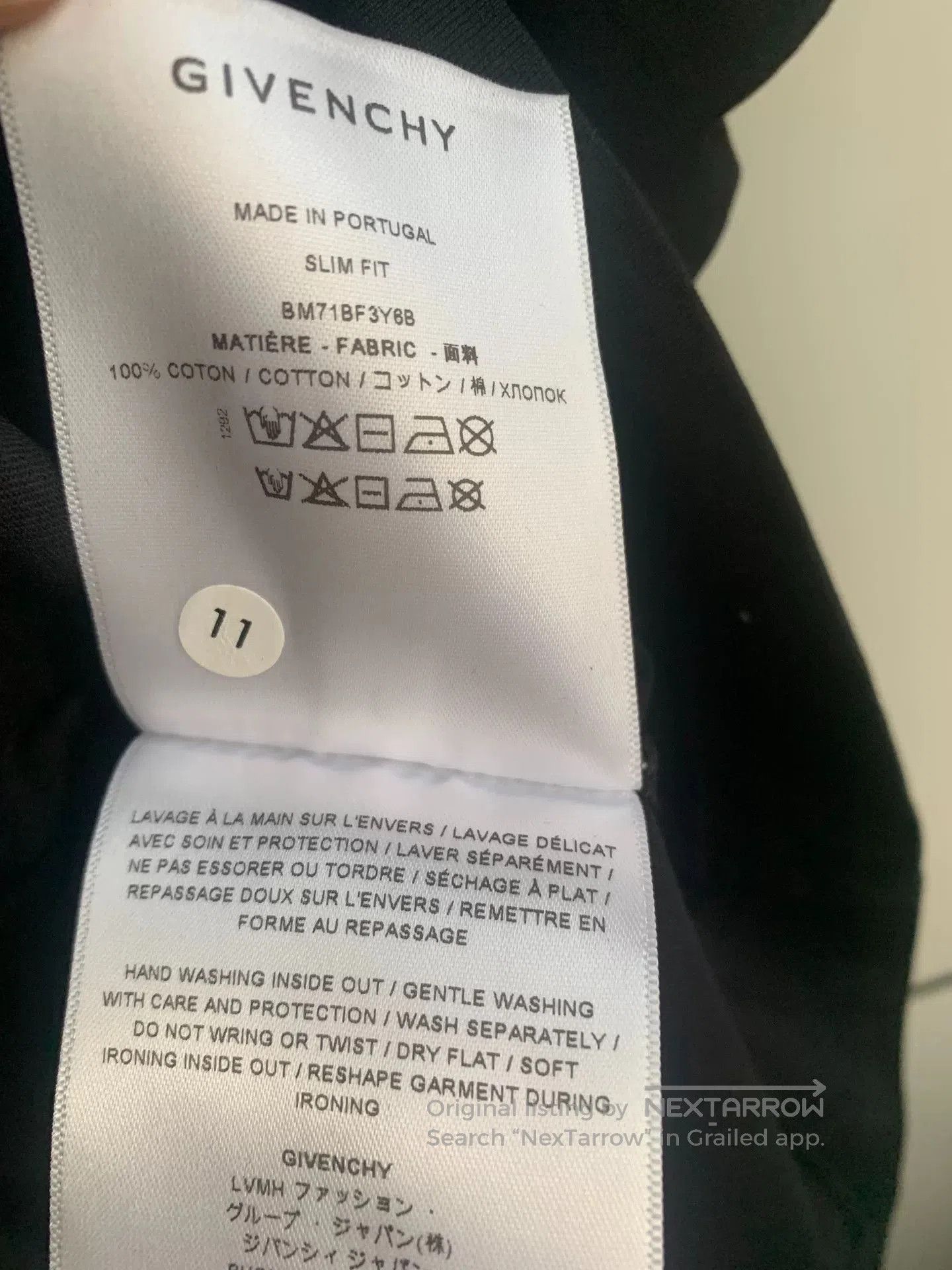 Givenchy Givenchy New Logo Embroidered Black T. Size US L / EU 52-54 / 3 - 5 Thumbnail