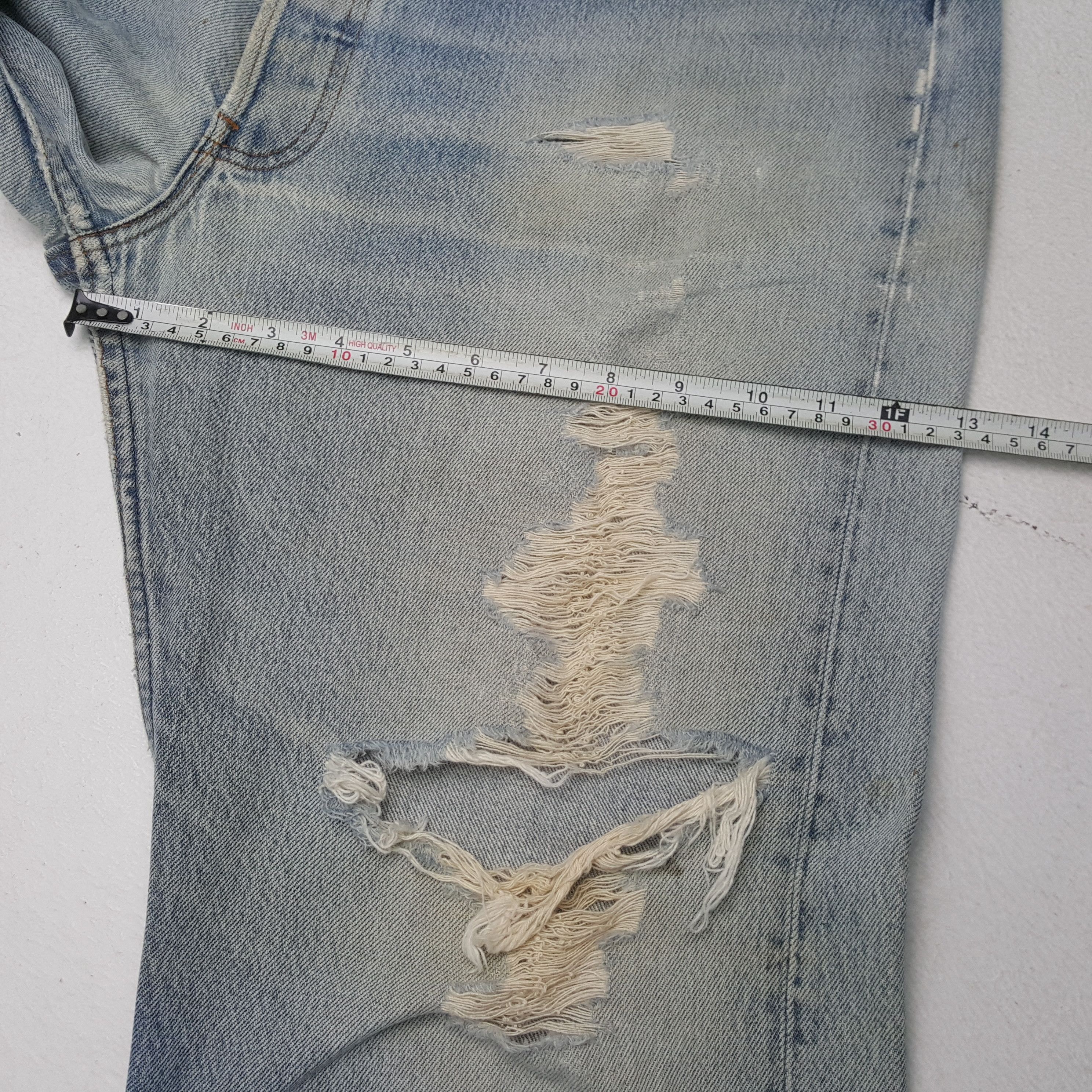 Levi's × Levi's Vintage Clothing Vintage LEVI'S 501 Kurt Cobain Distressed Style Jean Size US 36 / EU 52 - 9 Thumbnail