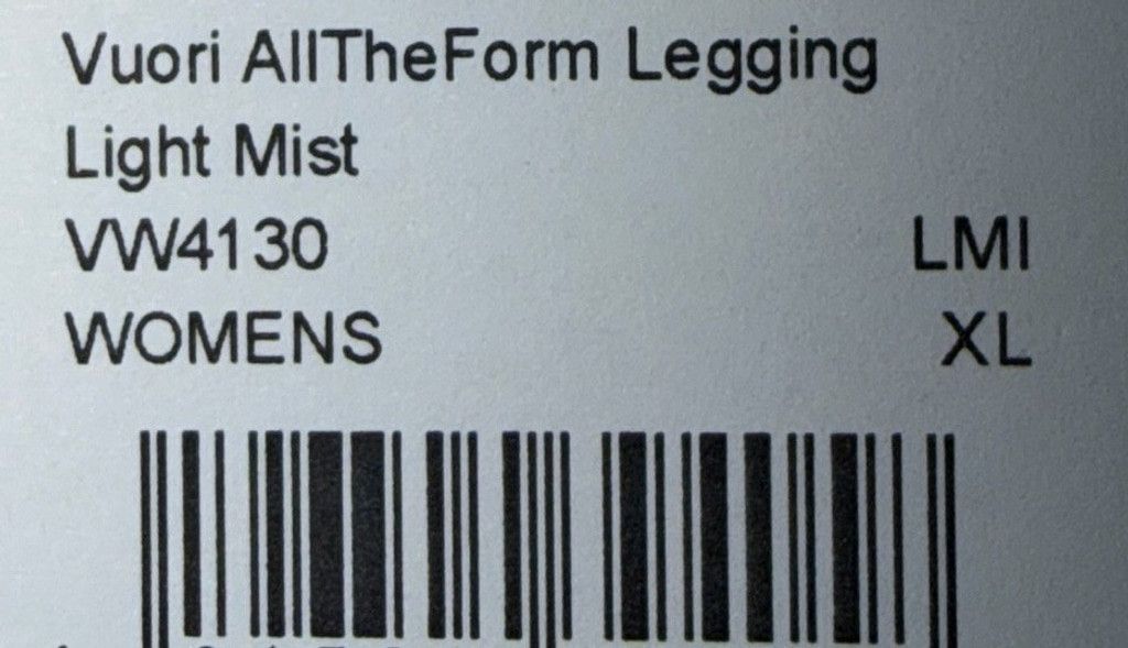 Vuori VUORI ALL THE FORM LEGGING 25” LIGHT MIST COLOR SIZE XL NWT Size 36" / US 14 / IT 50 - 8 Thumbnail