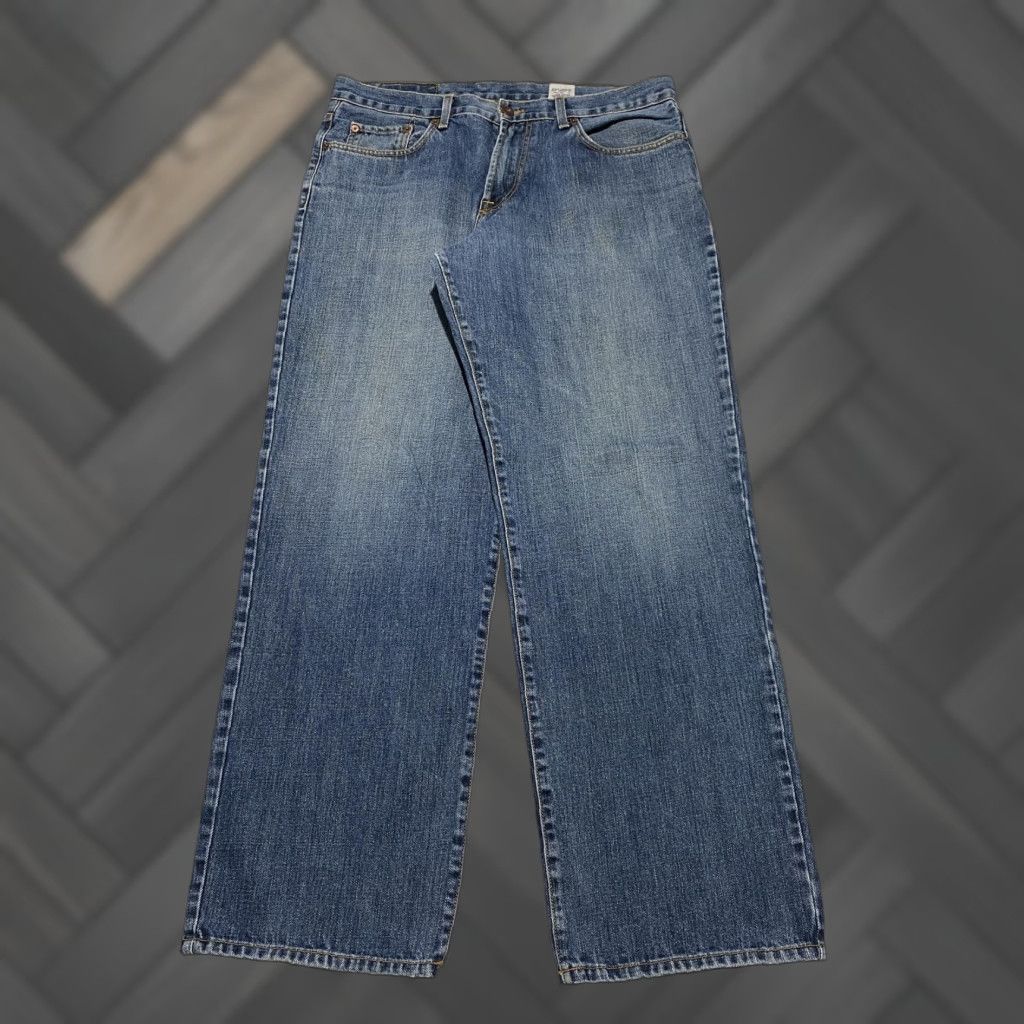 Lucky Brand LUCKY BRAND Gene Montesano Jeans Mens 34 Blue Classic Relax Straight 5-Pocket Denim USA Size US 34 / EU 50 - 1 Thumbnail