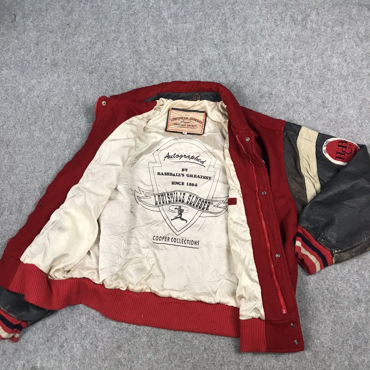 Vintage OG LOUISVILLE SLUGGER BASEBALL VARSITY JACKET Size US L / EU 52-54 / 3 - 10 Thumbnail