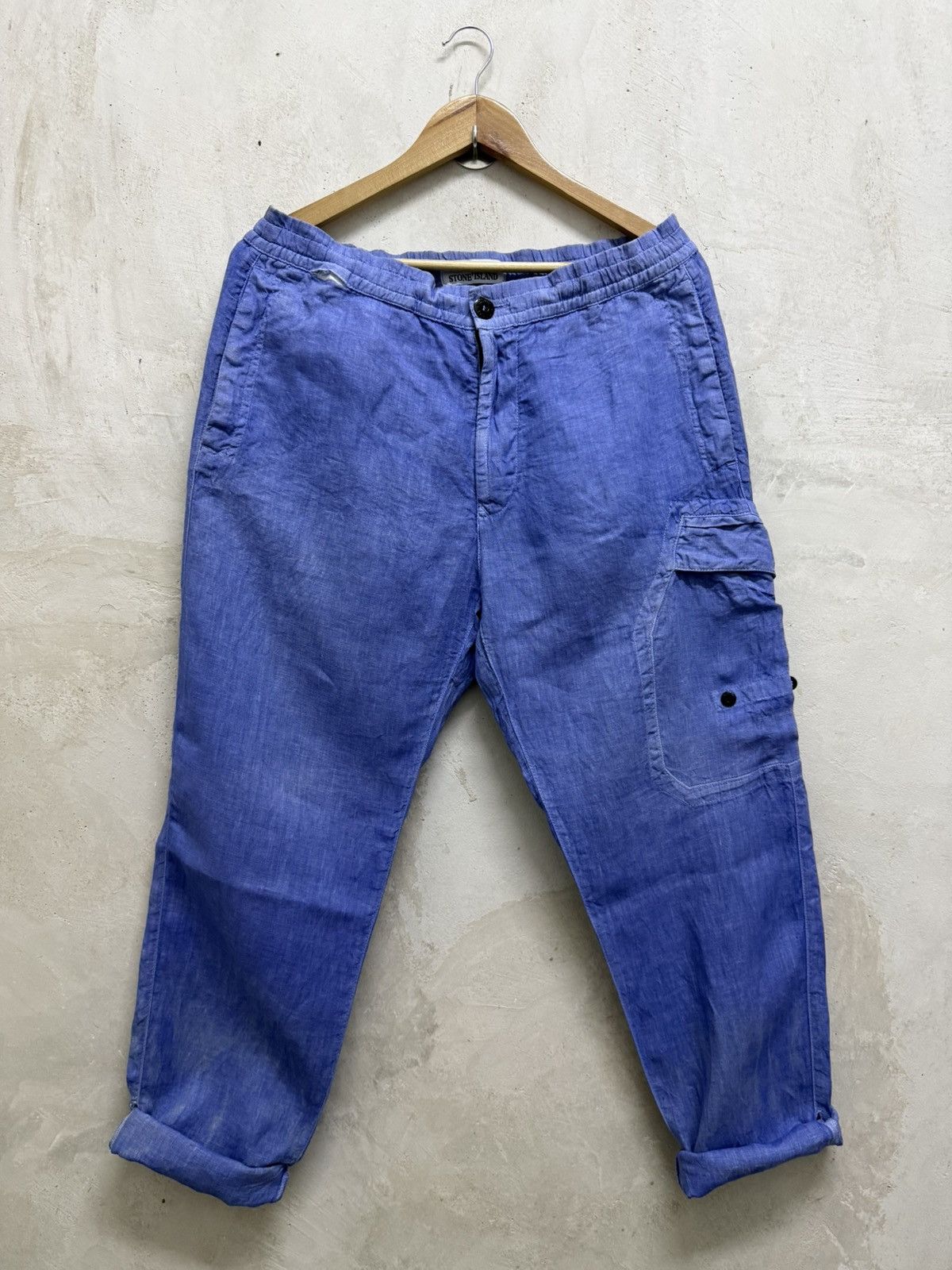 Stone Island Stone Island Garment Dyed Relaxed Cargo Pants Size US 34 / EU 50 - 4 Thumbnail
