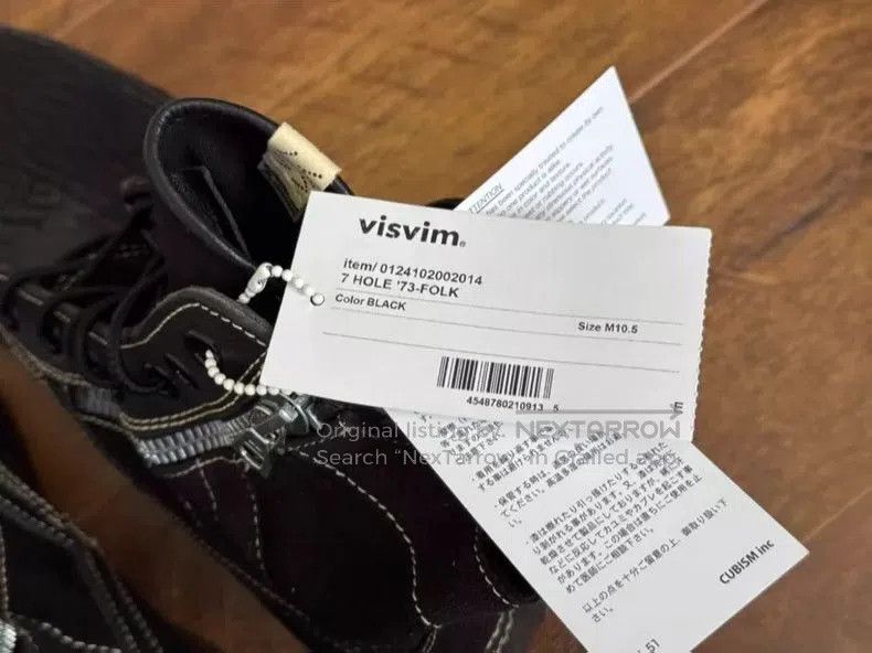 Visvim Visvim 7-Hole 73 Folk Boots Black. Size US 10.5 / EU 43-44 - 4 Thumbnail