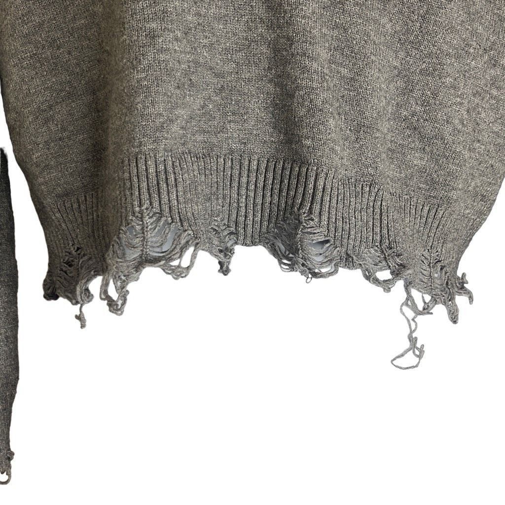 Other Brooklyn Karma Womens Size Small Pullover Crop Sweater Gray Size S / US 4 / IT 40 - 4 Thumbnail