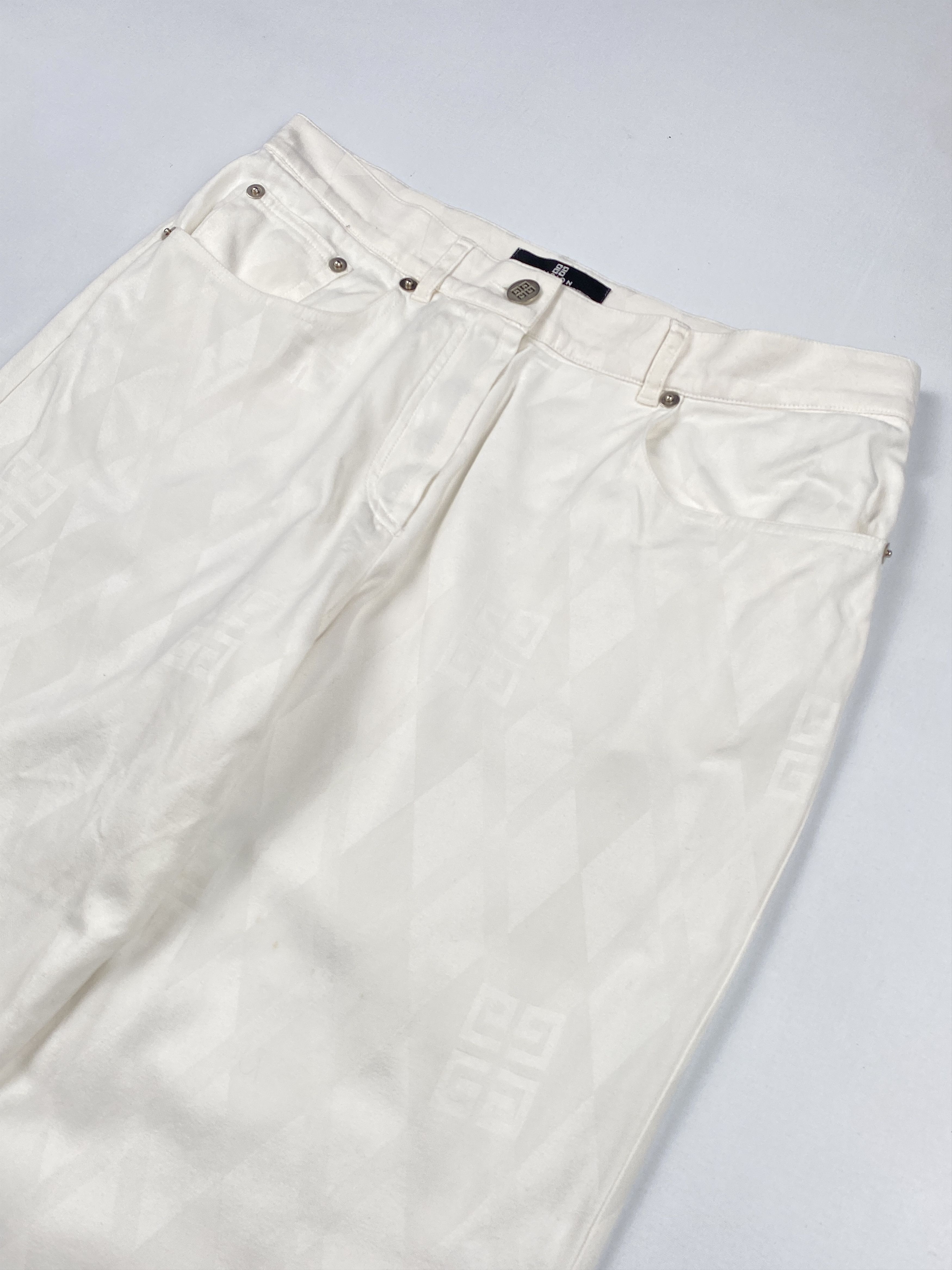 Givenchy Vision 4G Monogram Button Fly Denim Trousers Size US 29 - 5 Thumbnail