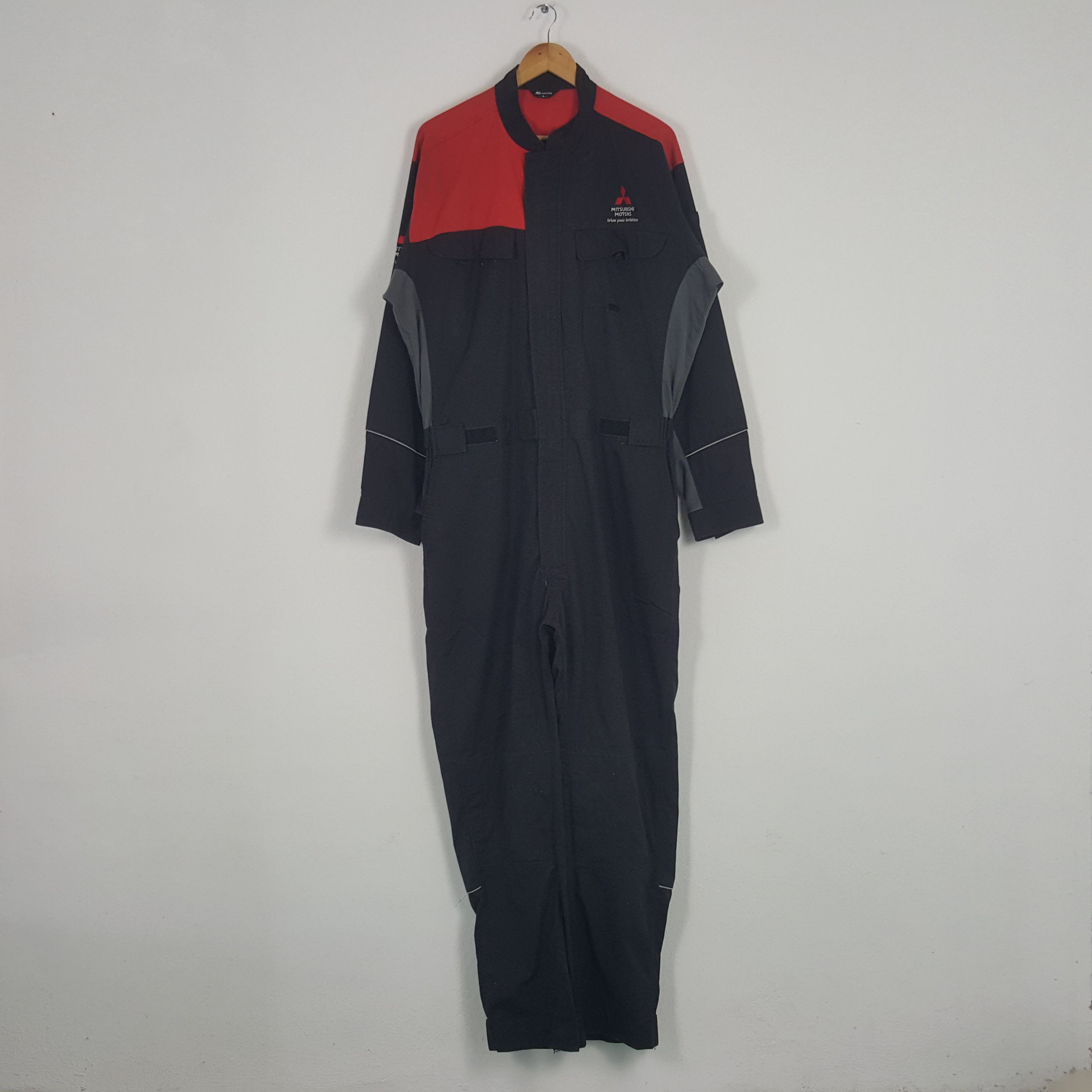 Japanese Brand × Vintage Vintage Mitsubishi Motors Racing Team Coverall Jacket Size US XL / EU 56 / 4 - 3 Thumbnail