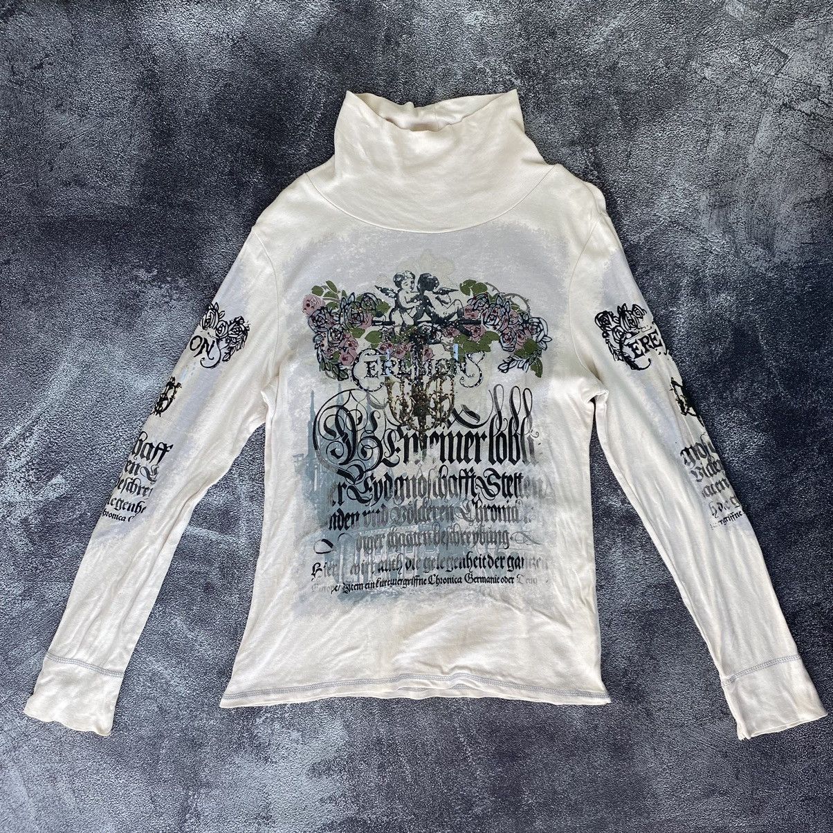 If Six Was Nine × Japanese Brand × Le Grande Bleu (L.G.B.) Rare To The Angel Rhinestones Longsleeve lgb style Size M / US 6-8 / IT 42-44 - 1 Thumbnail