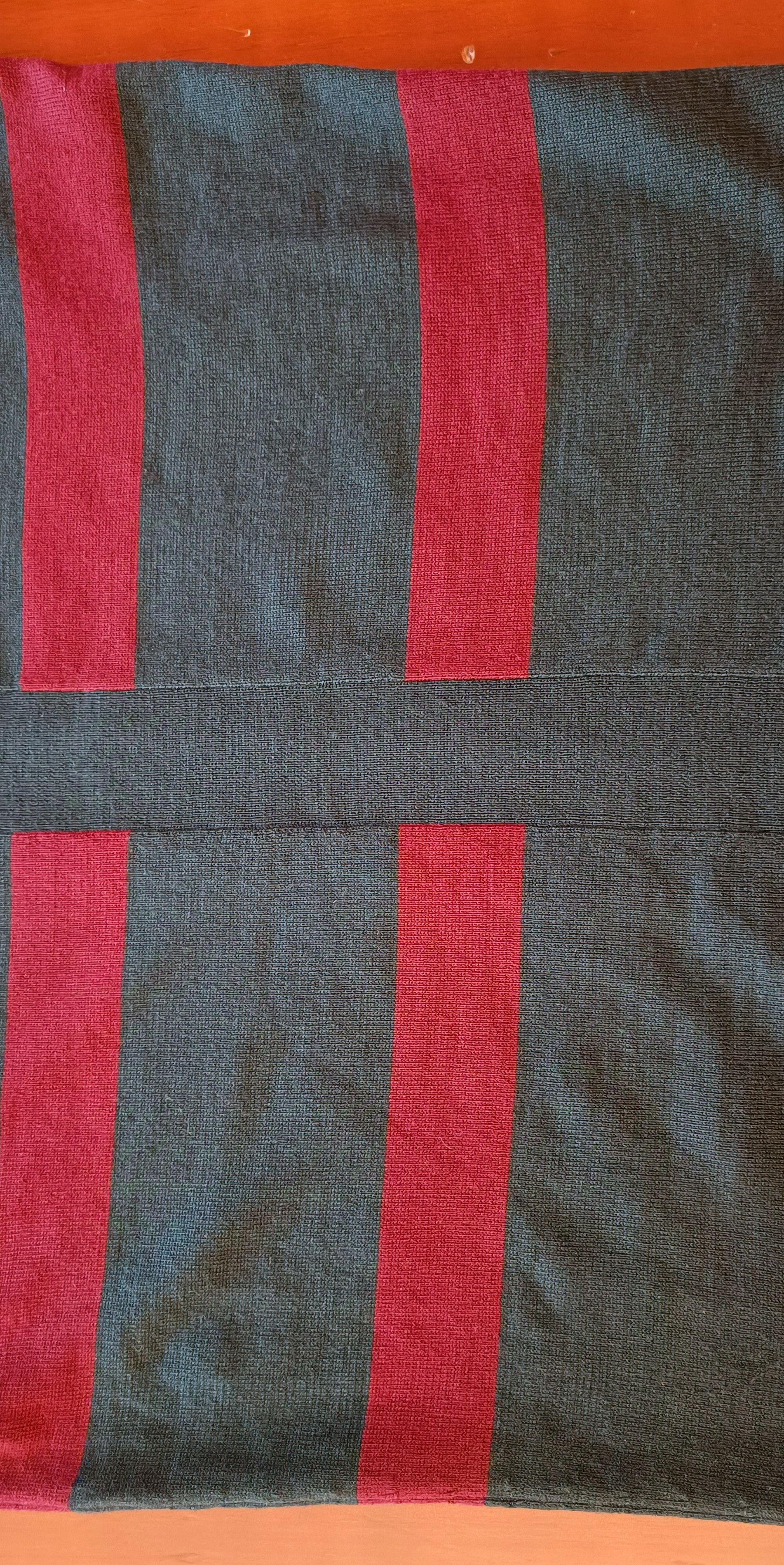 Jean Paul Gaultier Wool knit sweater in dark gray with red stripes Size US M / EU 48-50 / 2 - 18 Thumbnail