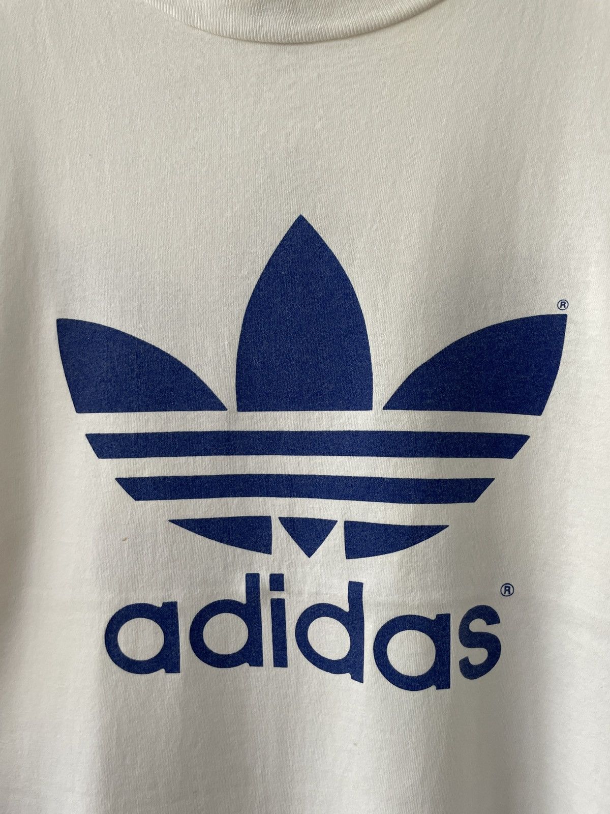 Adidas × Vintage Vintage Adidas Trefoil T-Shirt Size US L / EU 52-54 / 3 - 7 Thumbnail