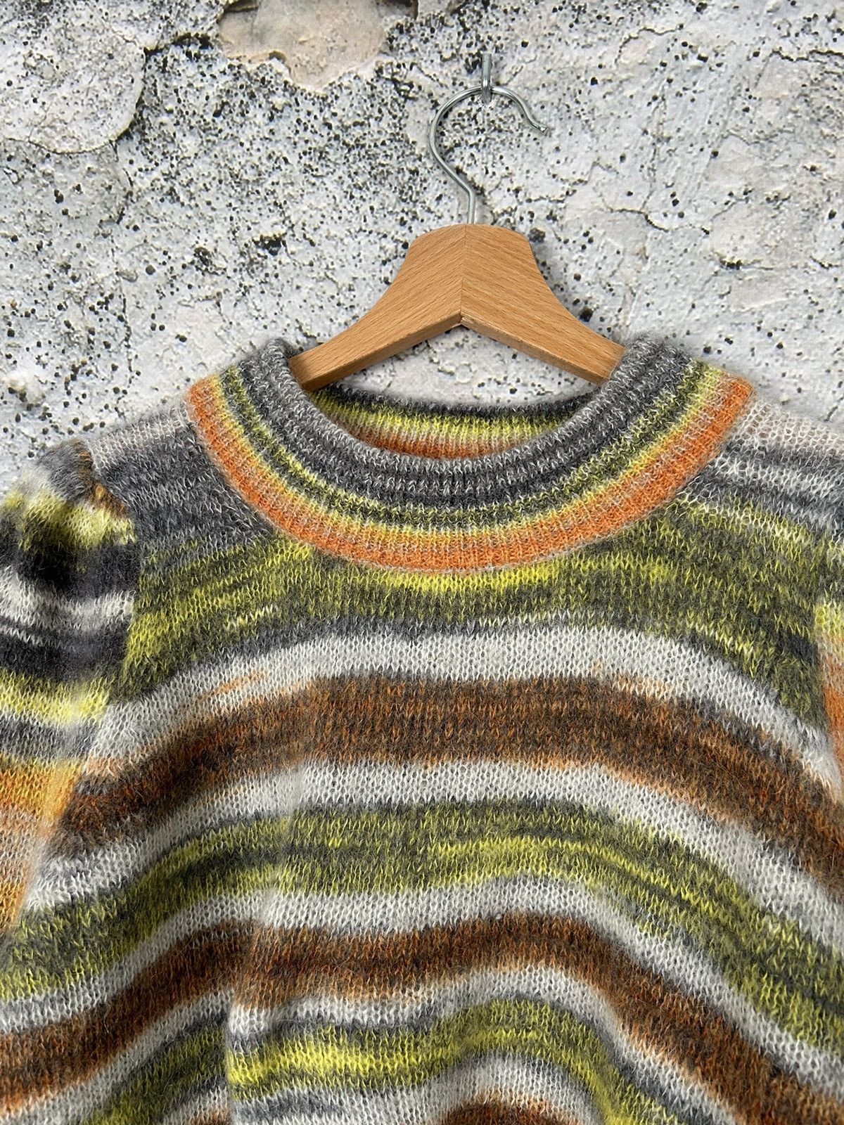 Designer Rodebjer Mohair Stripped Grunge Punk Knit Sweater Designer Size US M / EU 48-50 / 2 - 3 Thumbnail