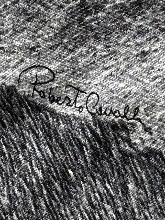 Roberto Cavalli 2000s Roberto Cavalli Grey Abstract Shirt Size US M / EU 48-50 / 2 - 10 Thumbnail