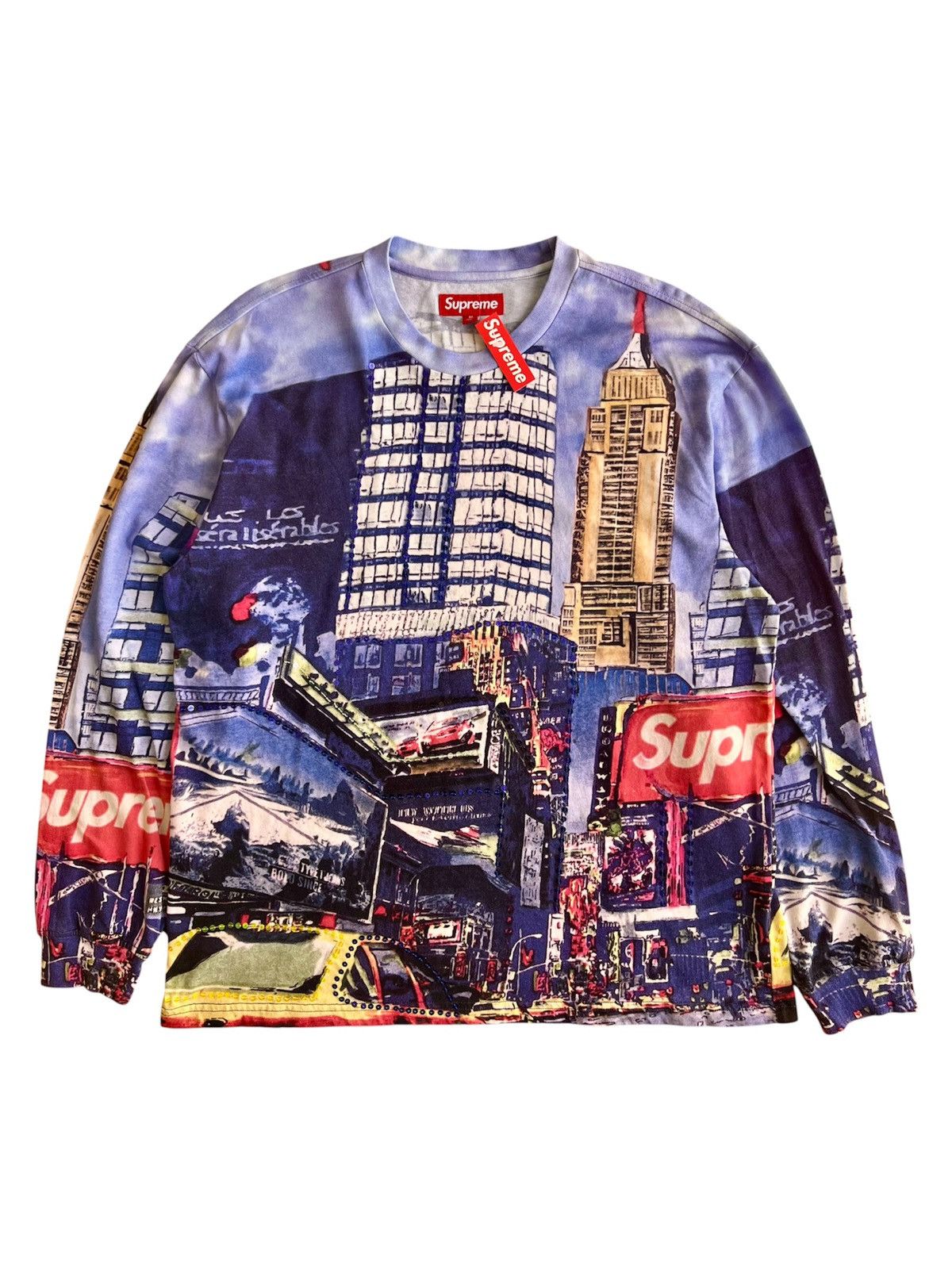Supreme Supreme Skyline Paillettes Long Sleeve Top Day Multi t-shirt Size US M / EU 48-50 / 2 - 1 Thumbnail