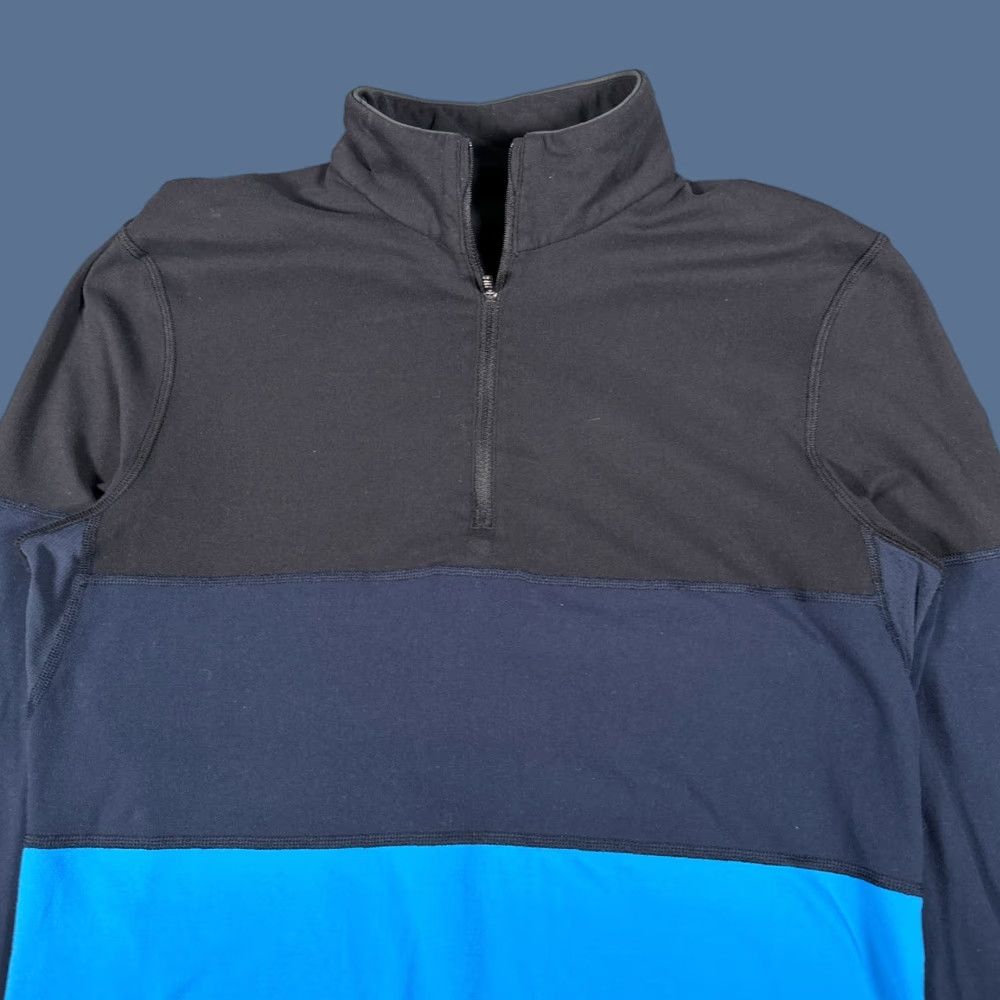 Lululemon Lululemon Velocity Quarter Zip Sweatshirt Mens Small Black Inkwell Cornflower Multicolor Rulu M3662S Size US S / EU 44-46 / 1 - 1 Thumbnail