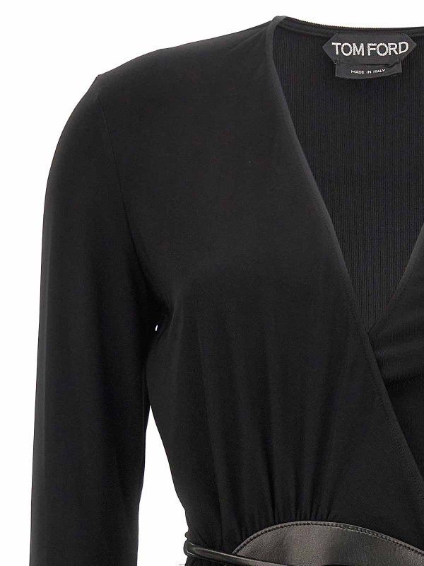 Tom Ford o1y0126 Mini Dress in Black Size XS / US 0-2 / IT 36-38 - 3 Thumbnail
