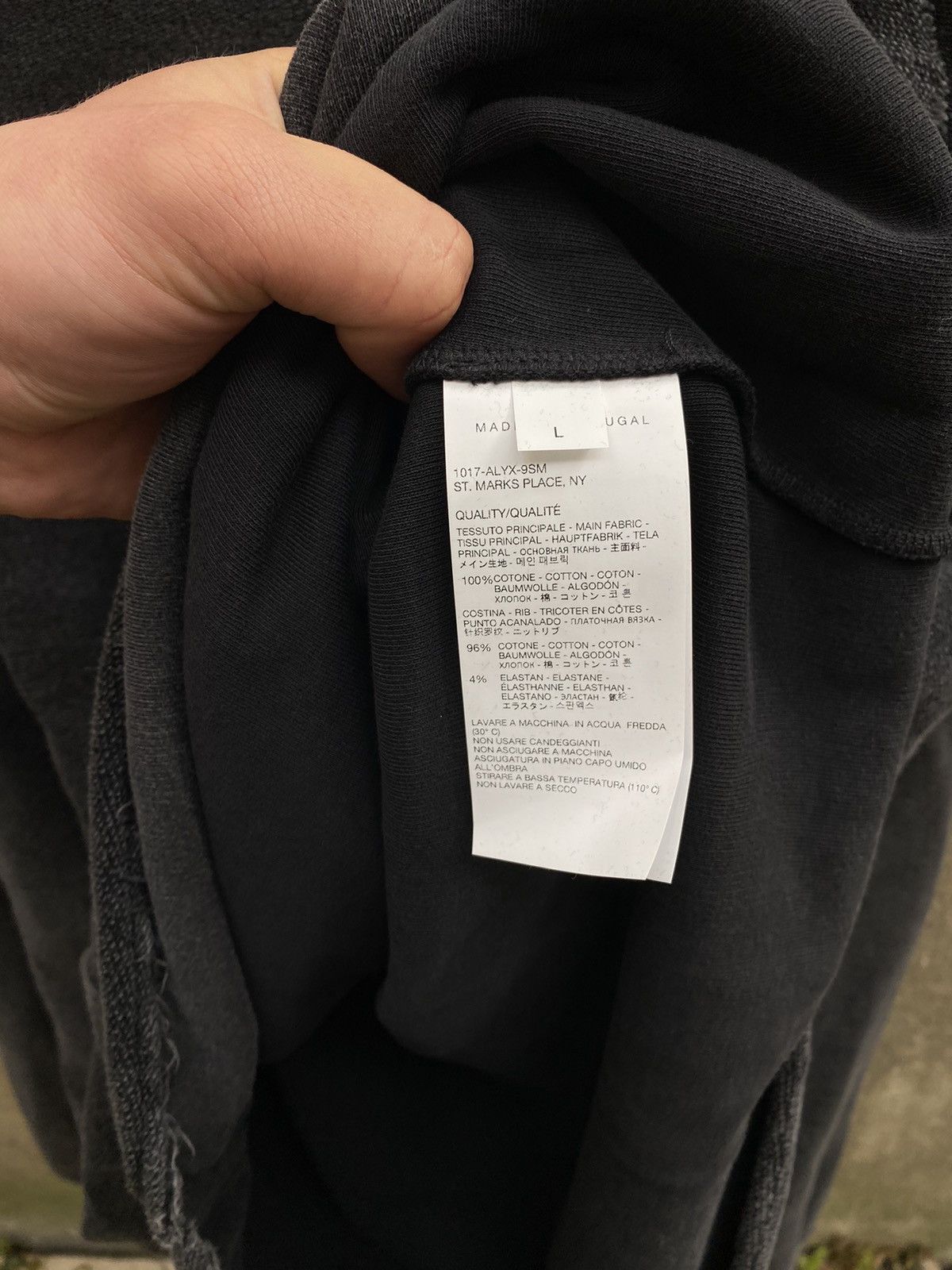 1017 ALYX 9SM × Alyx Alyx Wet Asphalt Washed Transformed Hoodie Size US L / EU 52-54 / 3 - 9 Thumbnail