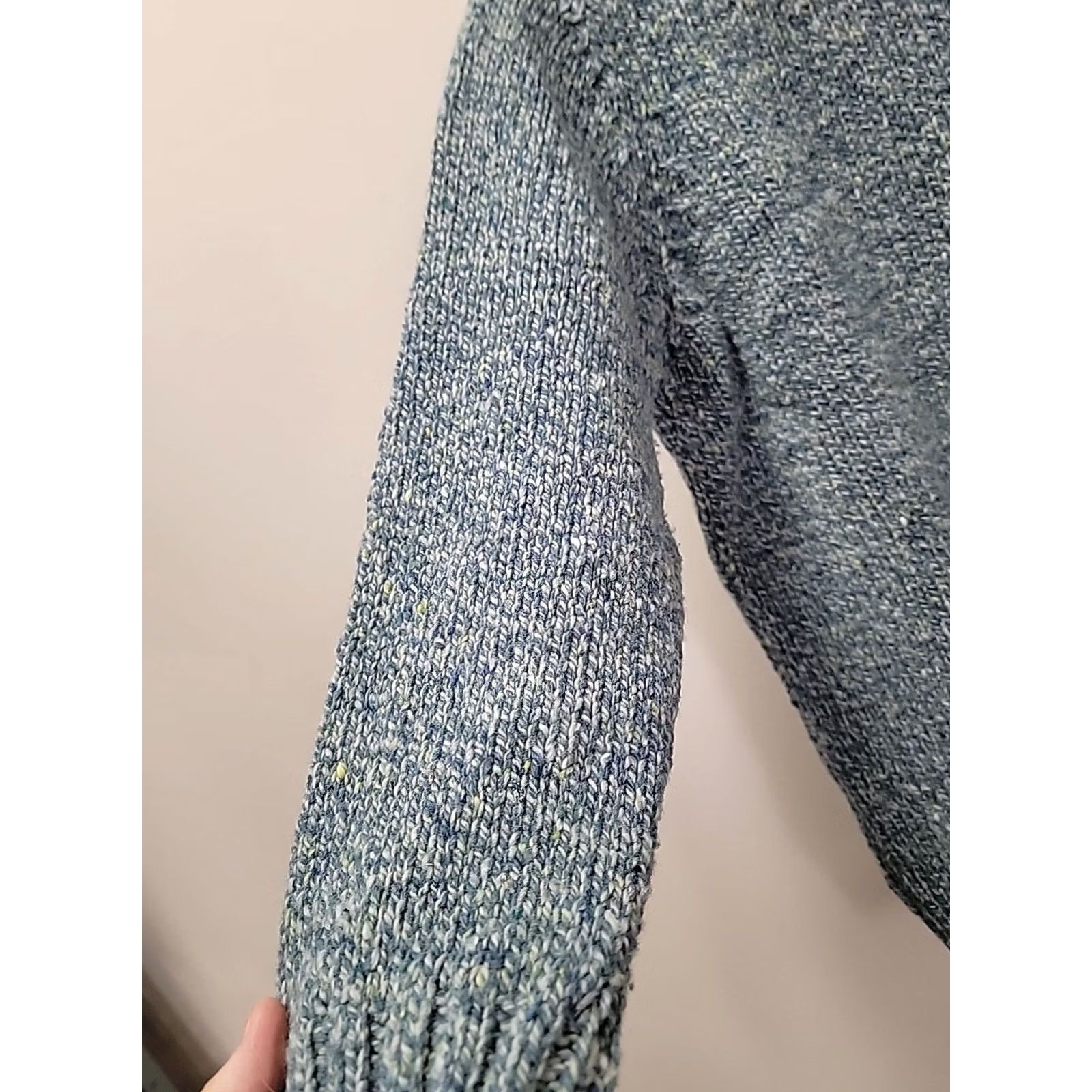 Vintage Fisherman Out Of Ireland Sweater Turtleneck Wool Womens XL Pullover blue Long Sleeve Knit Pullover Casual Travel 23.5 Chest 26.5 Length Used Size L / US 10 / IT 46 - 2 Thumbnail