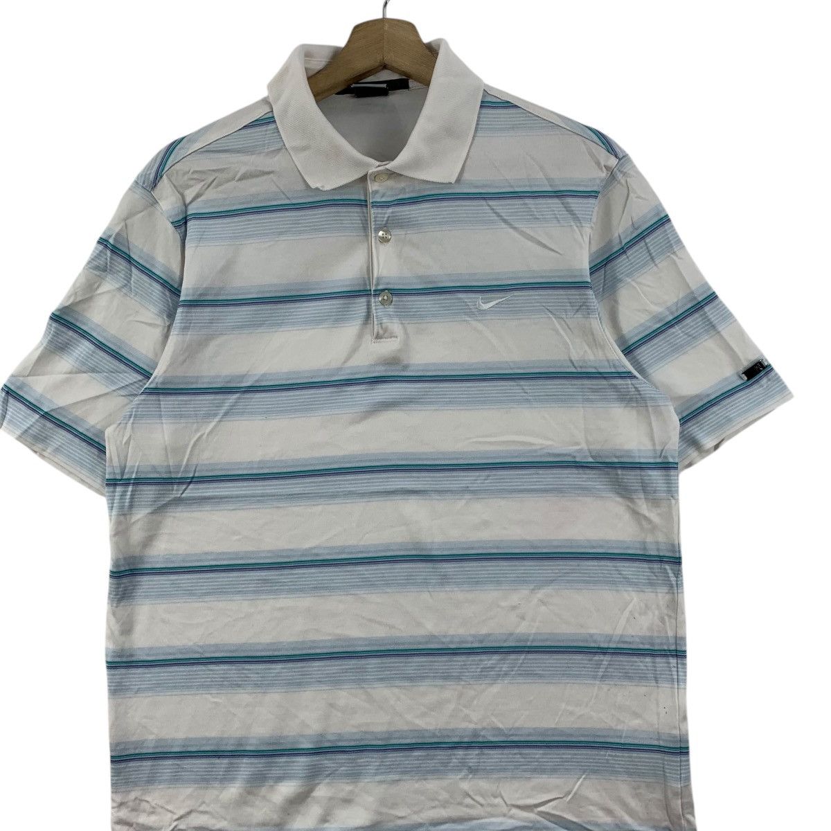 Nike Vintage NIKE TIGER WOODS COLLECTION Golf Polo Tee Shirt Size US M / EU 48-50 / 2 - 3 Thumbnail