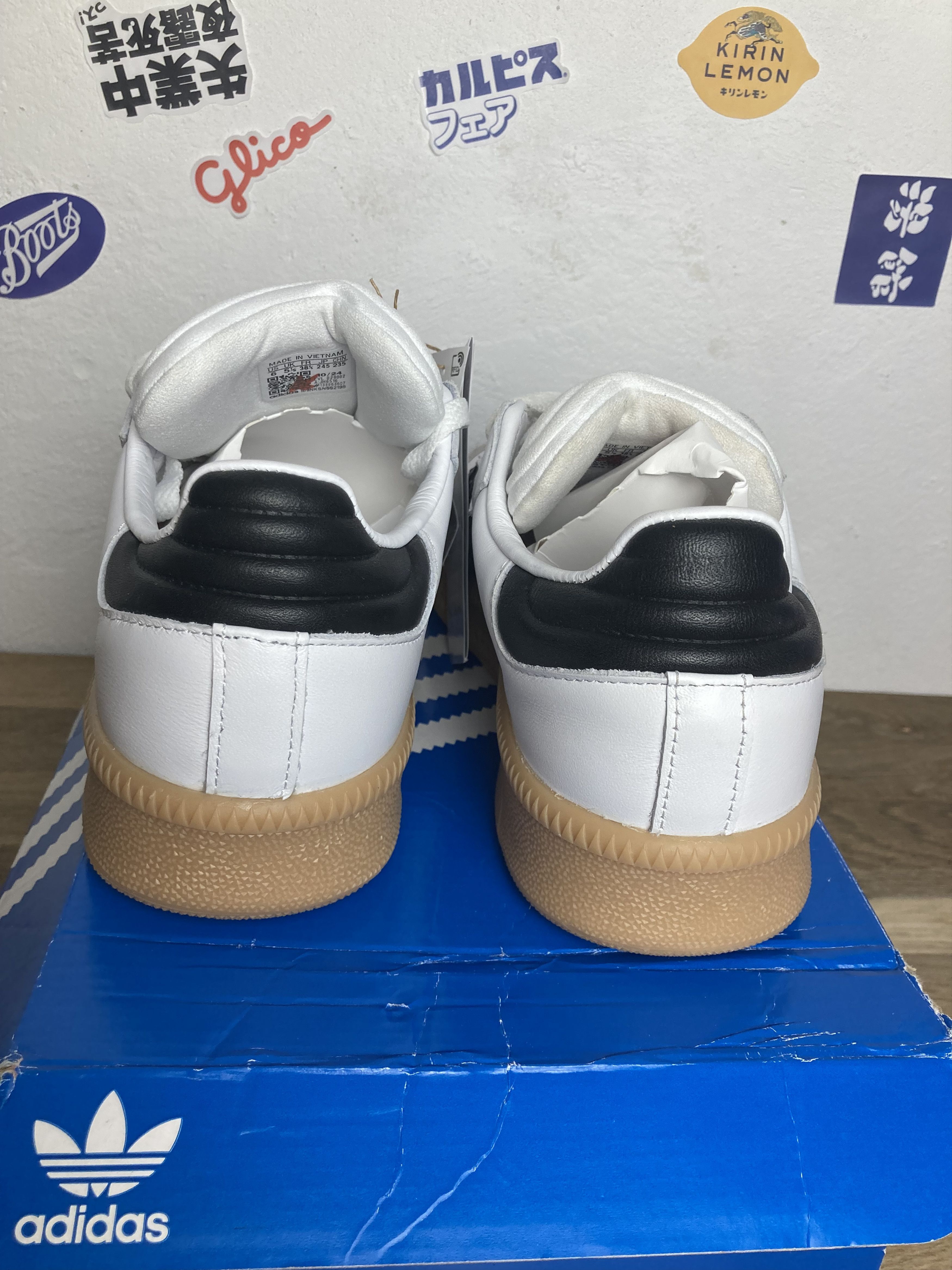 Adidas Womens Adidas sambae xlg US 6 Leather Like New EU 38.5 Size US 6 / IT 36 - 3 Thumbnail