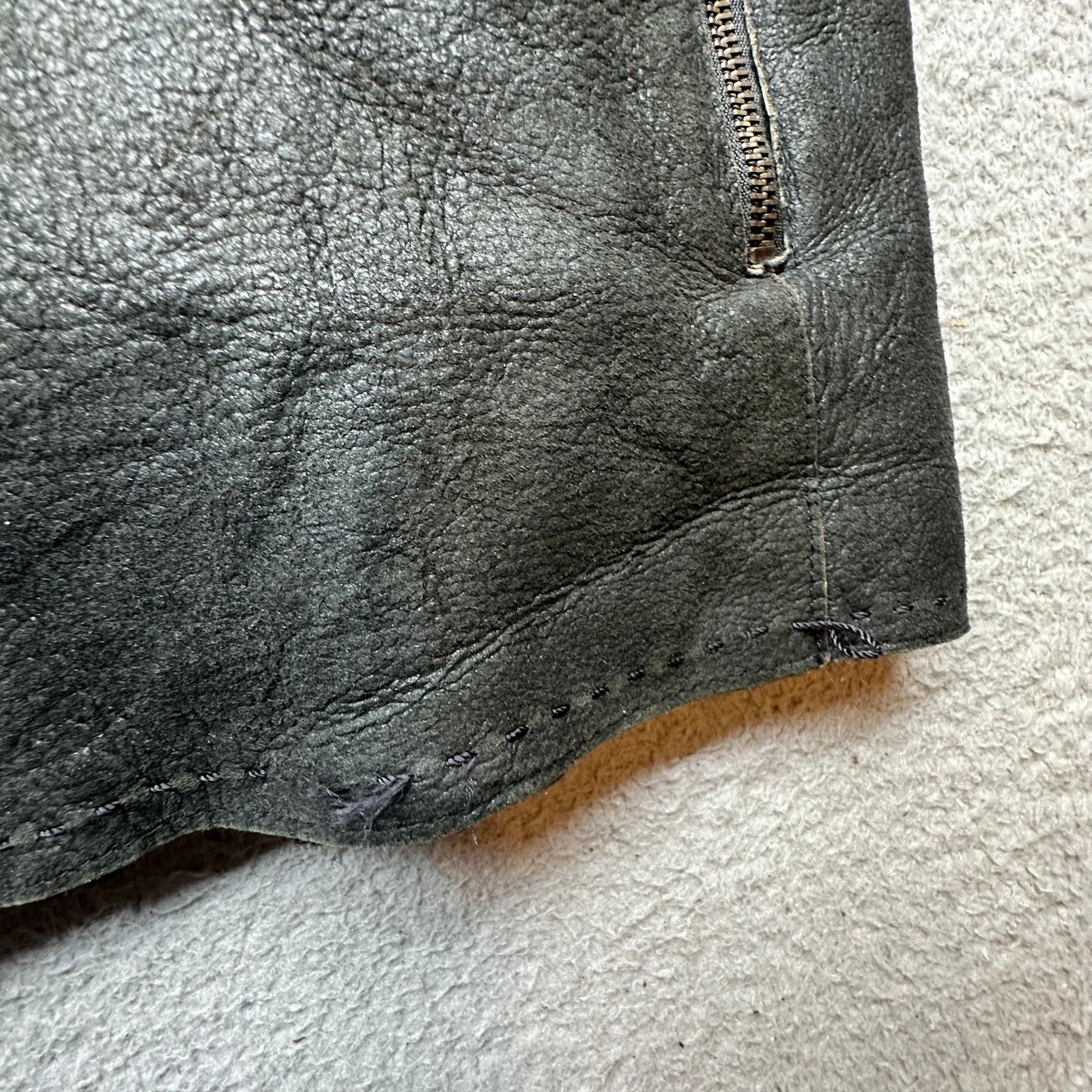 Other VTG Shearling Leather Bomber Jacket Mens Large Unbranded Size US L / EU 52-54 / 3 - 7 Thumbnail