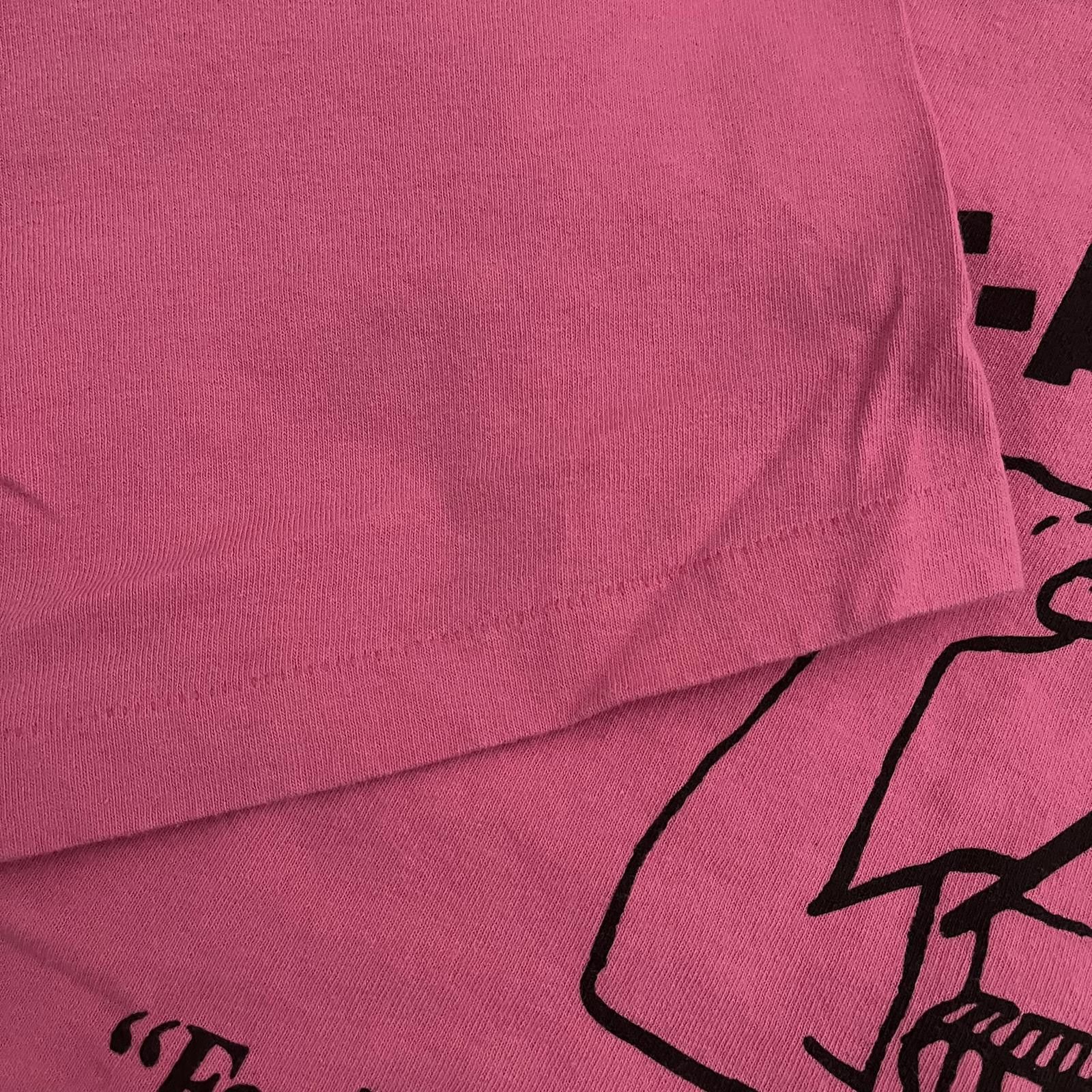 Anvil VTG Early 90s Rent-A-Husband Bright Pink Funny Novelty Tee Size XL / US 12-14 / IT 48-50 - 4 Thumbnail