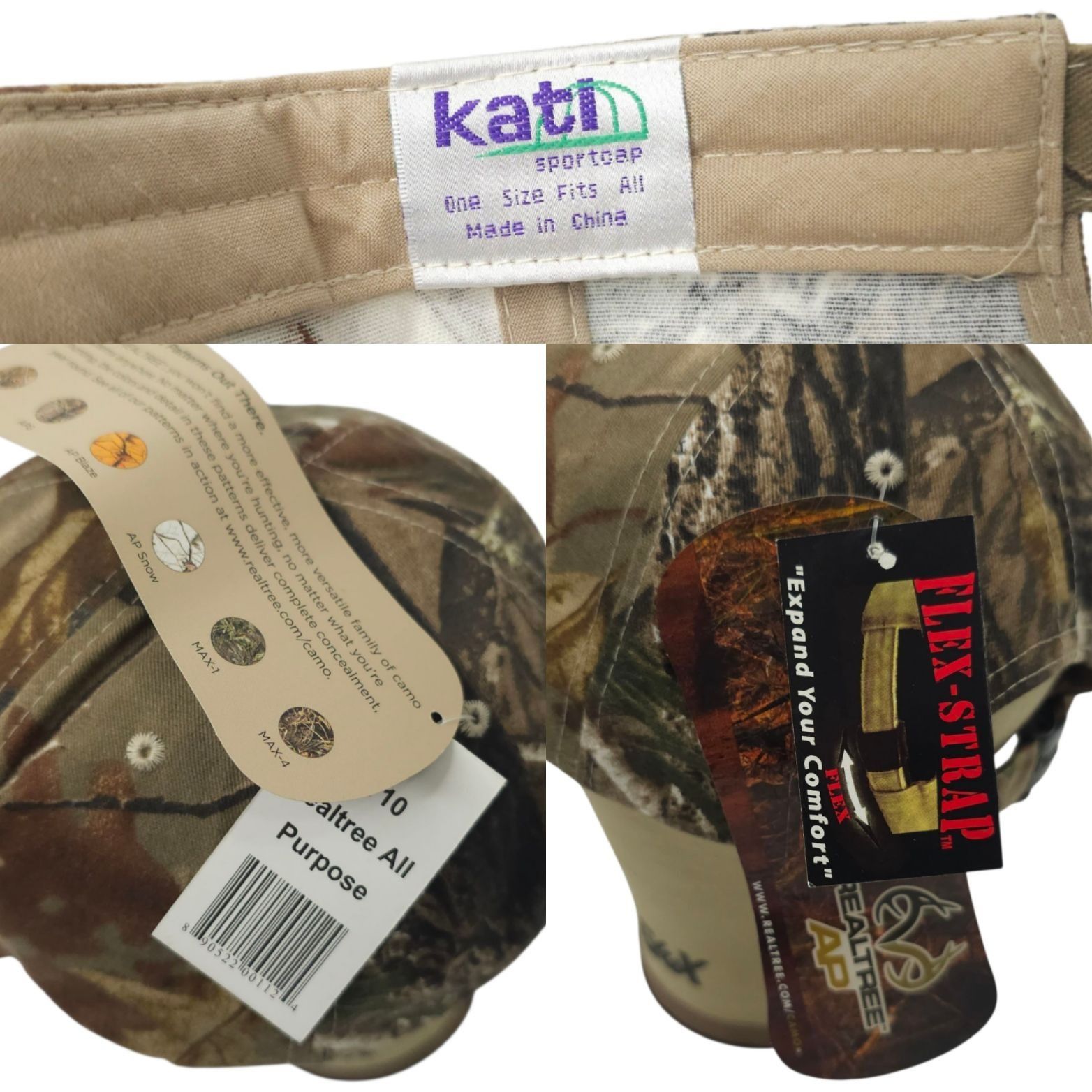 Other Realtree All Purpose Camo Flex Strap Cap Sun Chemical Size ONE SIZE - 8 Thumbnail