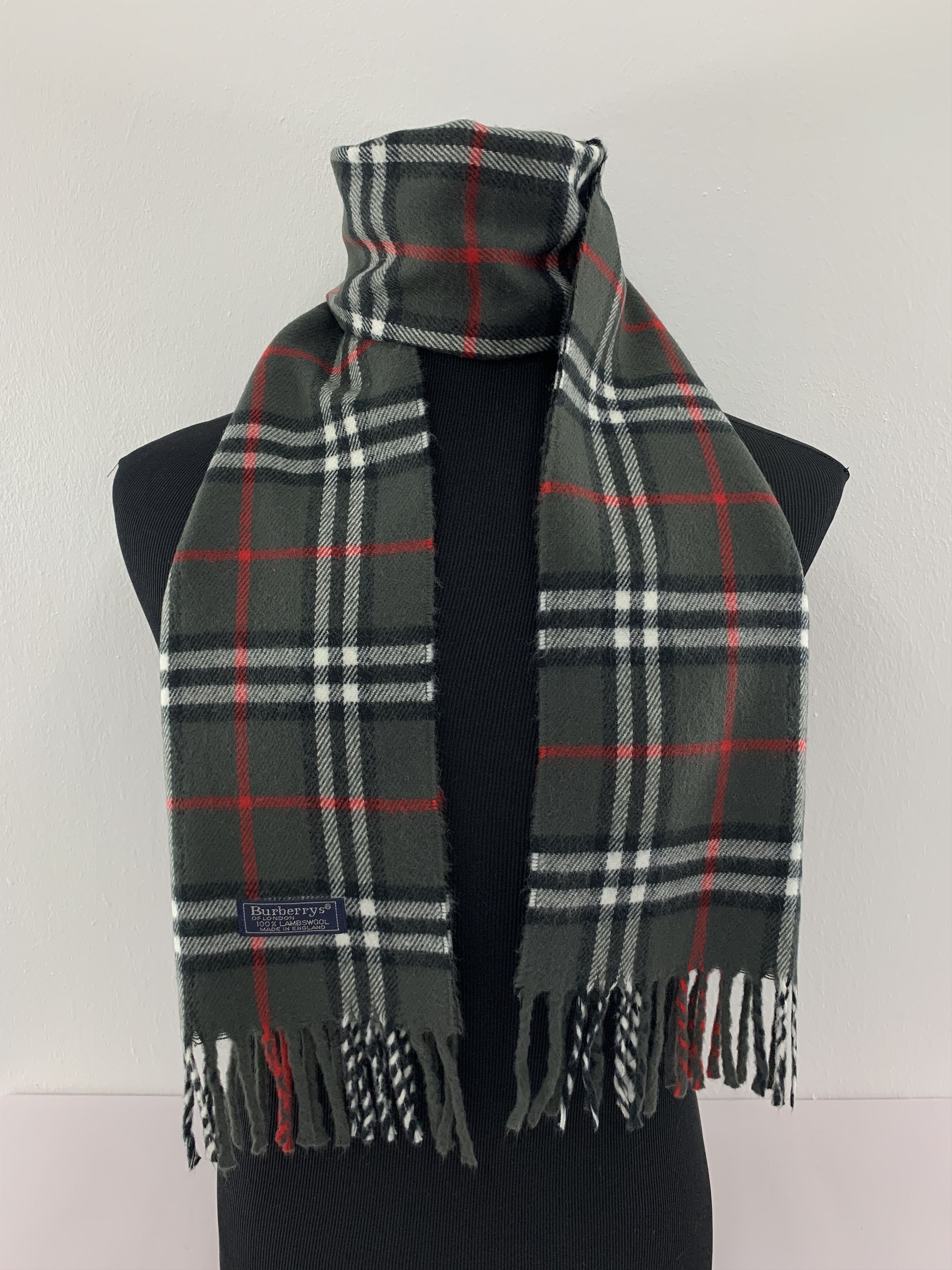 Burberry Scarf Wool Muffler Neck Wrap BL5017
