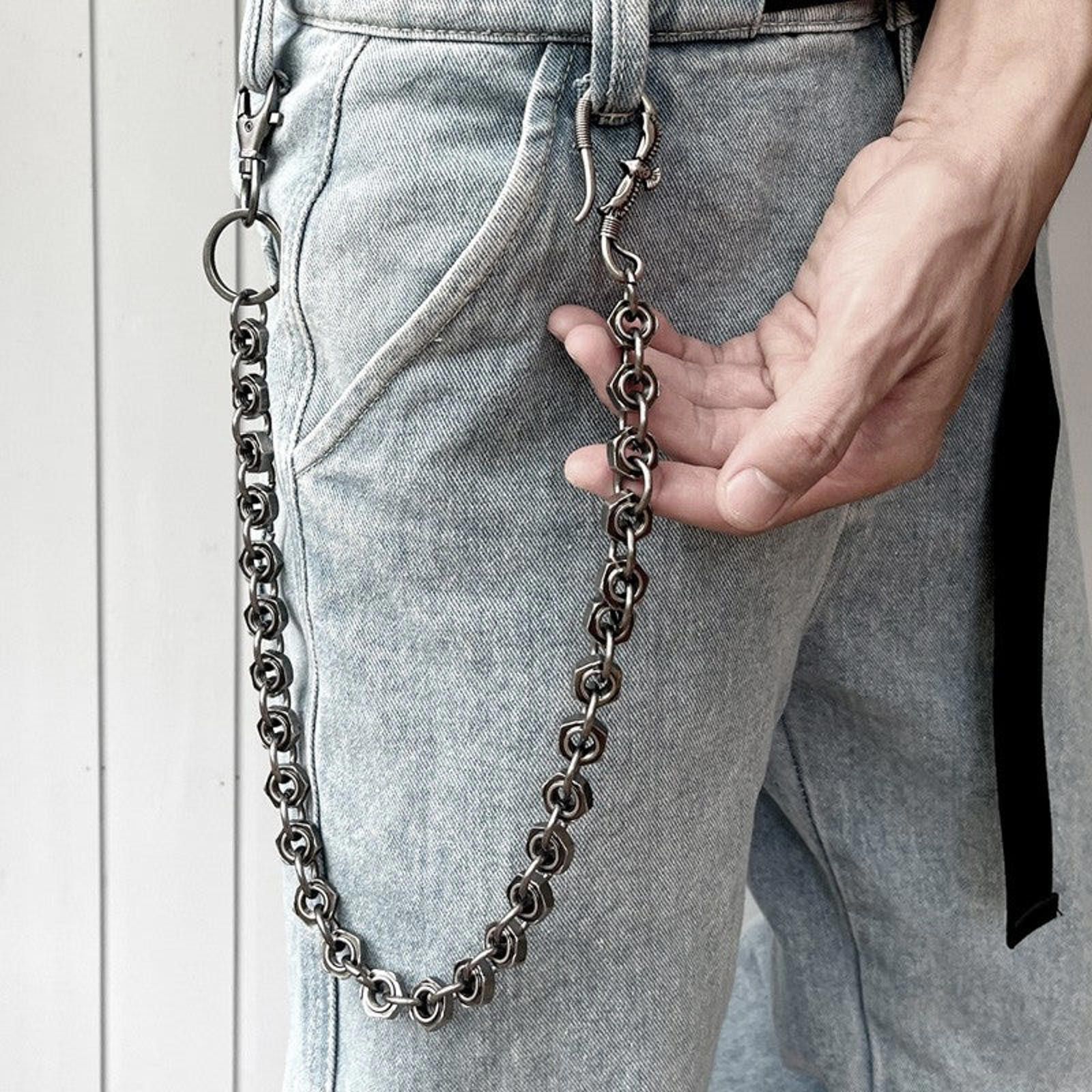 Jewelry Chunky Silver Chain Link Wallet Size ONE SIZE - 3 Thumbnail