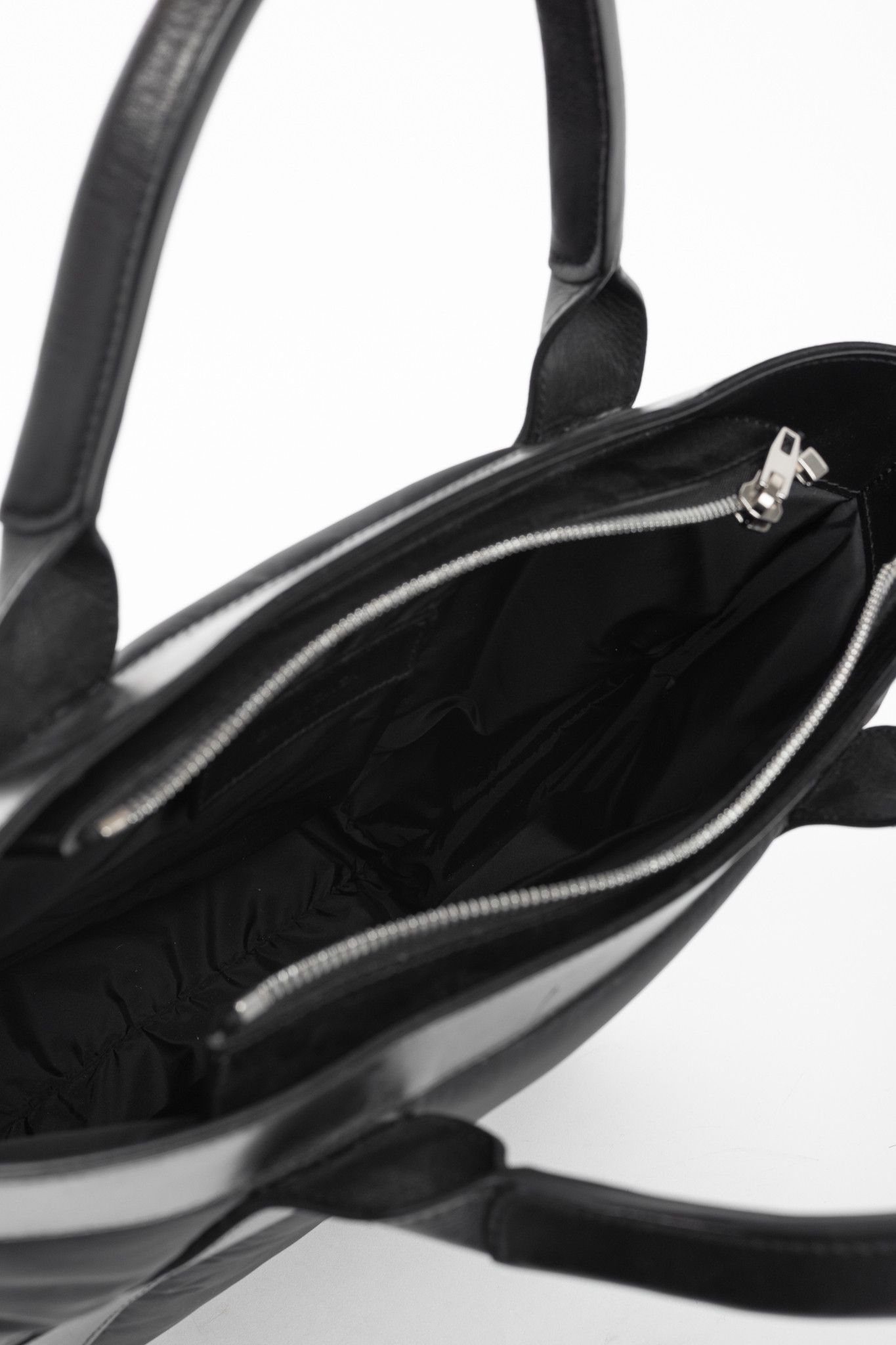 Balenciaga Balenciaga Cabas S Black Wadded Nylon & Calfskin Tote Bag Size ONE SIZE - 10 Thumbnail