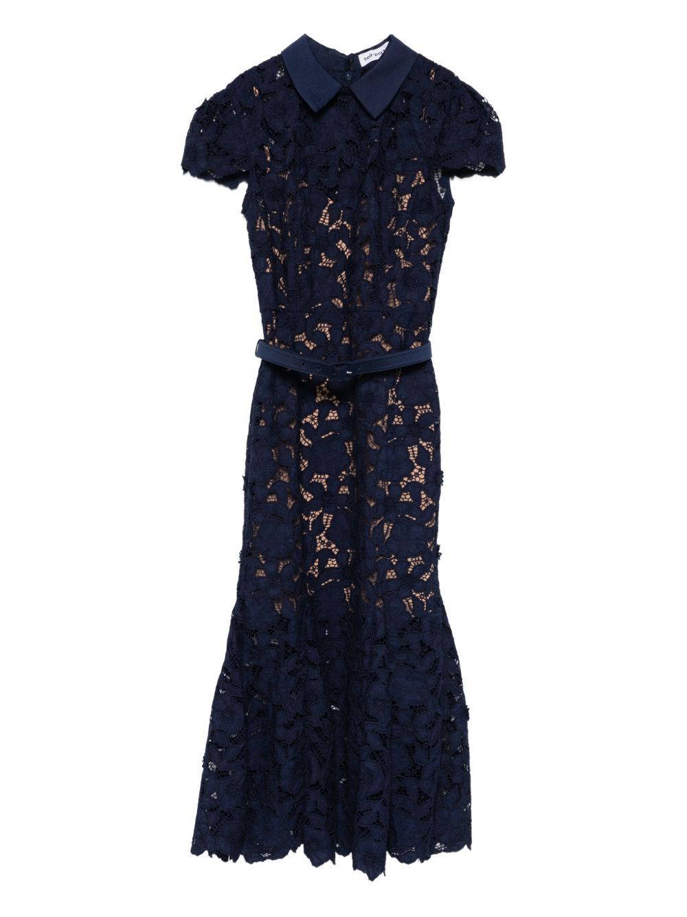 Self-Portrait LACE MIDI DRESS Size L / US 10 / IT 46 - 1 Thumbnail