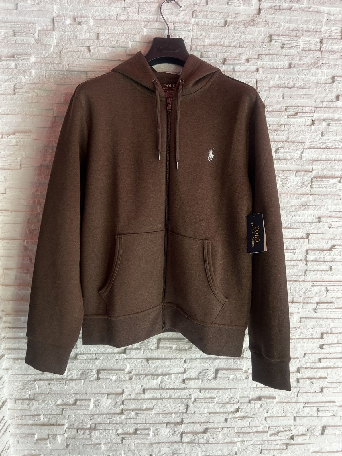 Polo Ralph Lauren Polo Ralph Lauren Brown Zip Hoodie Sweatshirt Size M Size US M / EU 48-50 / 2 - 4 Thumbnail