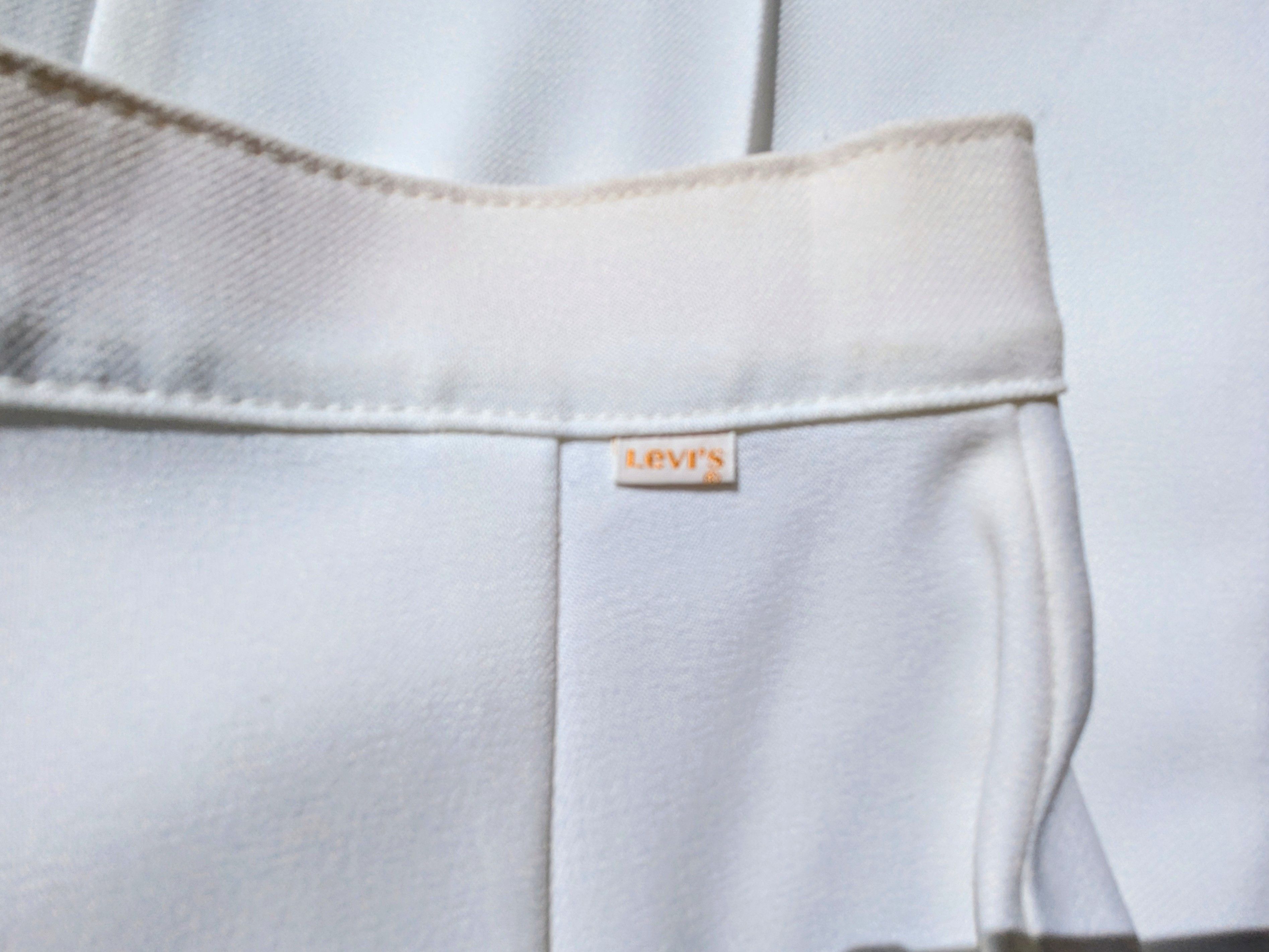 Levi's VTG 1980s Ivory Levi's USA Womens S/10S High Rise Wide Pants Size 26" / US 2 / IT 38 - 6 Thumbnail