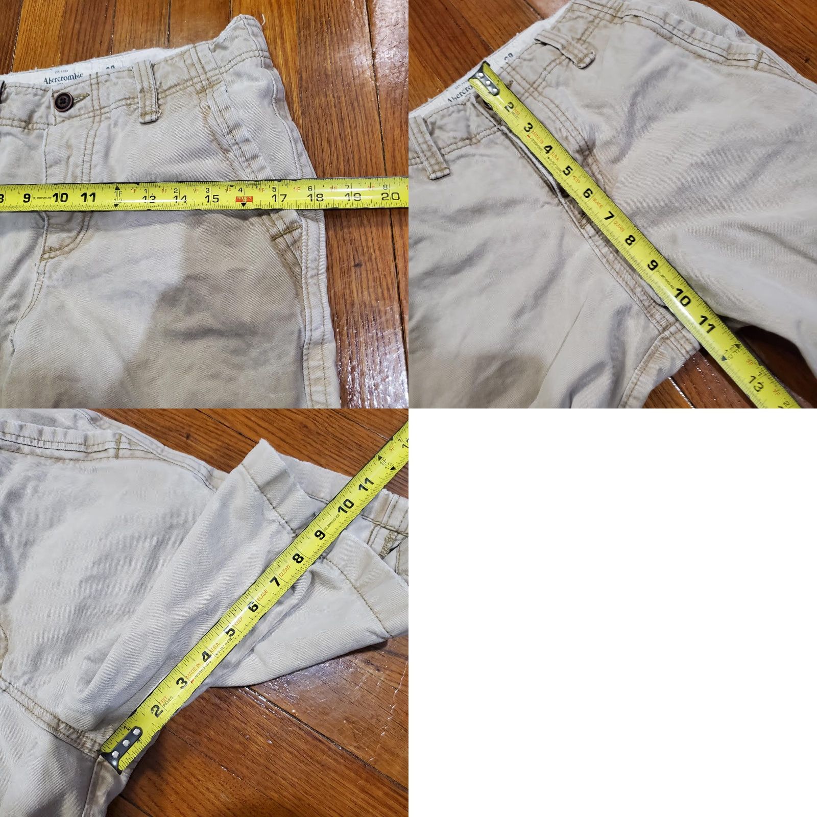 Abercrombie & Fitch Abercrombie & Fitch Shorts Mens 28 Khaki Classic Flat Front Casual Cotton Chino Beige 28 Inseam 10 Mens Size US 28 / EU 44 - 8 Thumbnail
