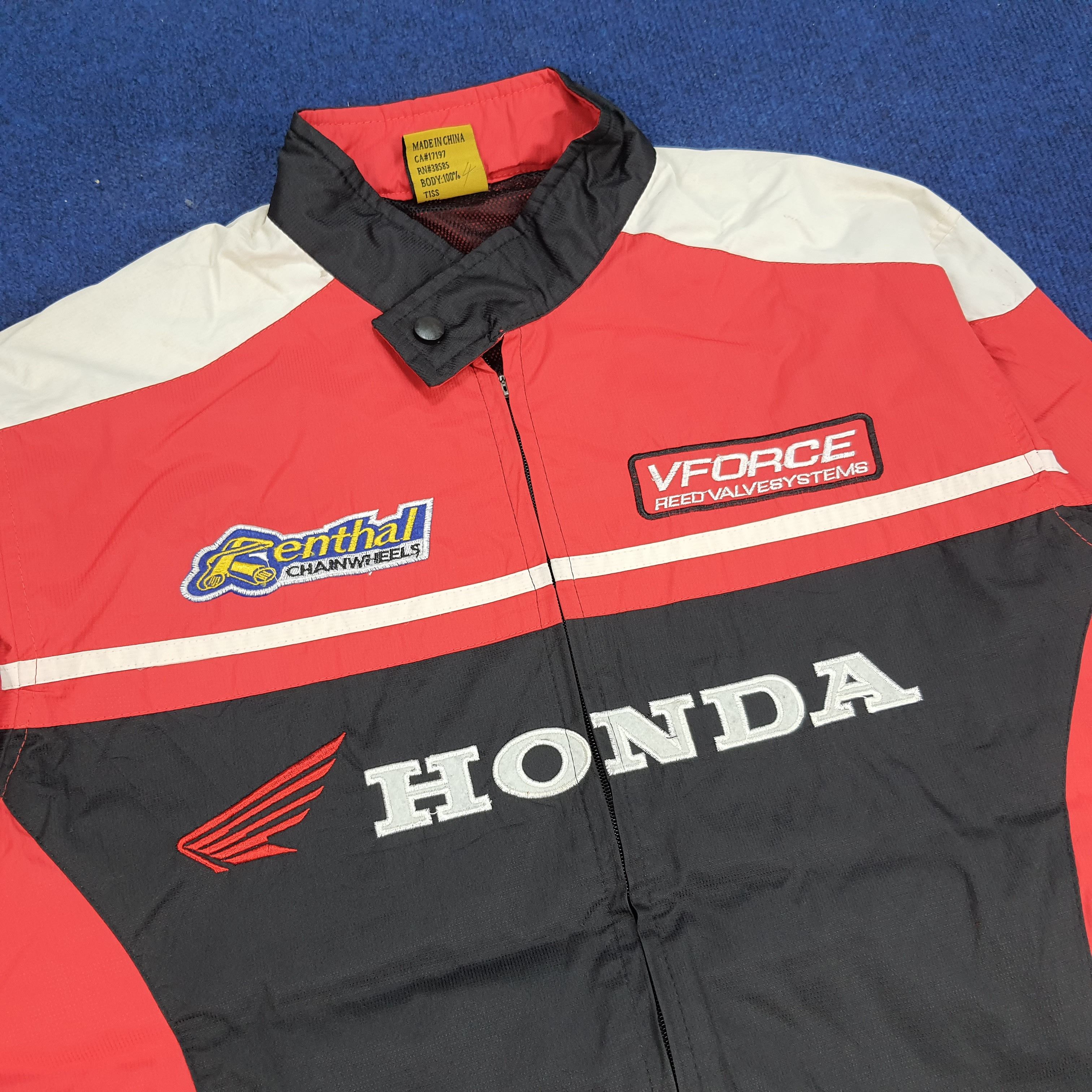 Honda × Vintage Vintage HONDA Japanese Brand Embroidered Bikers Jacket Size US L / EU 52-54 / 3 - 2 Thumbnail