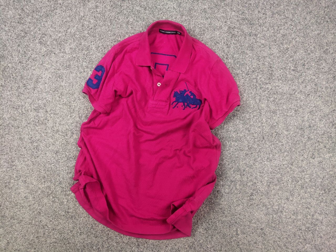 Polo Ralph Lauren Vintage Y2K Style Polo Ralph Lauren Pink Big pony T Shirt Size M / US 6-8 / IT 42-44 - 3 Thumbnail