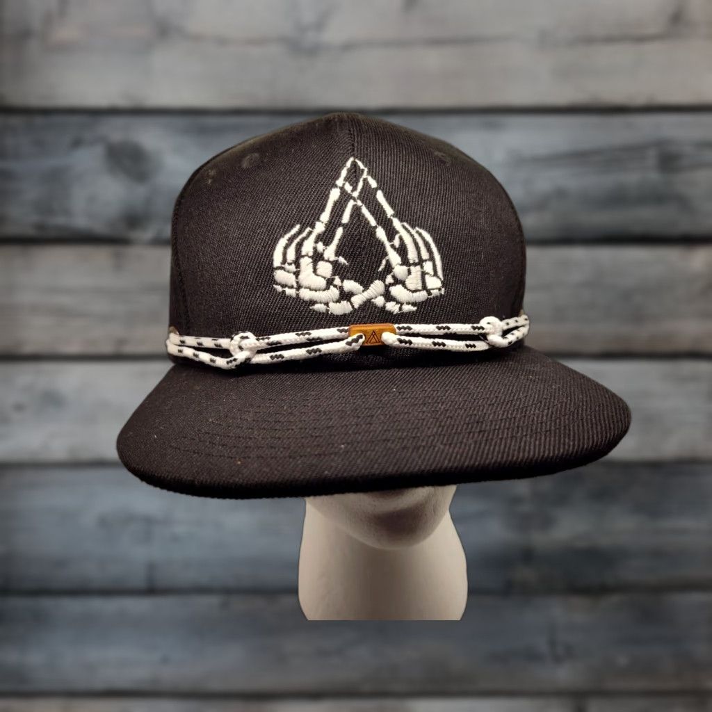 Logo 7 FINDLAY Black Snapback Hat Skeleton Hands Logo One Size Mens Size ONE SIZE - 1 Thumbnail
