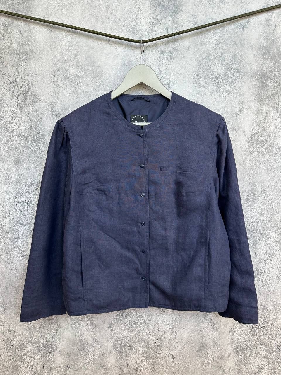 Bogner Bogner Linen Blend Collarless Jacket Made In Western Germany Size XL / US 12-14 / IT 48-50 - 1 Thumbnail