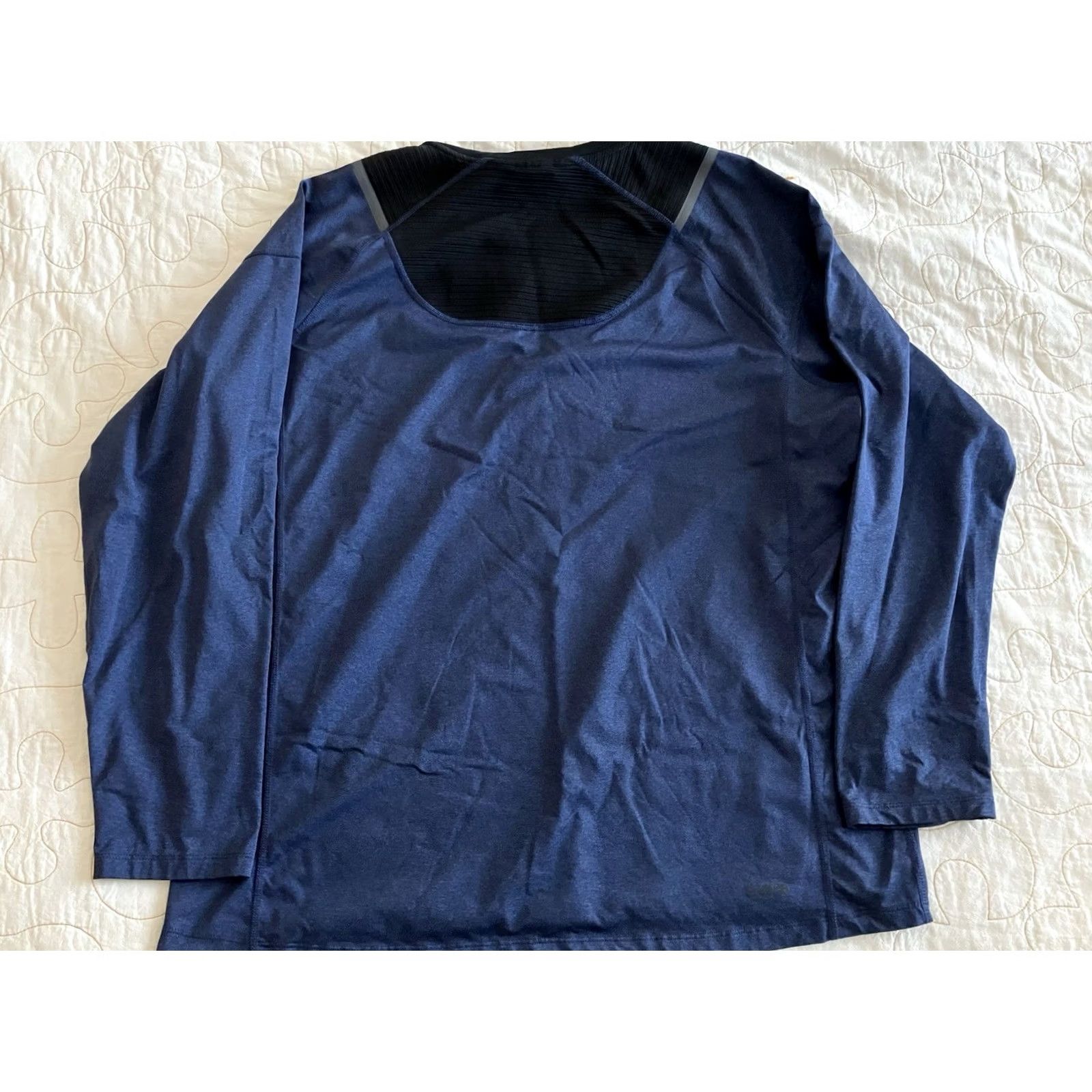Spyder Spyder Active XL Blue Reflective Long Sleeve Shirt Stretch Quick Dry Pro Web Mens Athletic Pullover Crew Neck Casual Shirt Size US XL / EU 56 / 4 - 3 Thumbnail