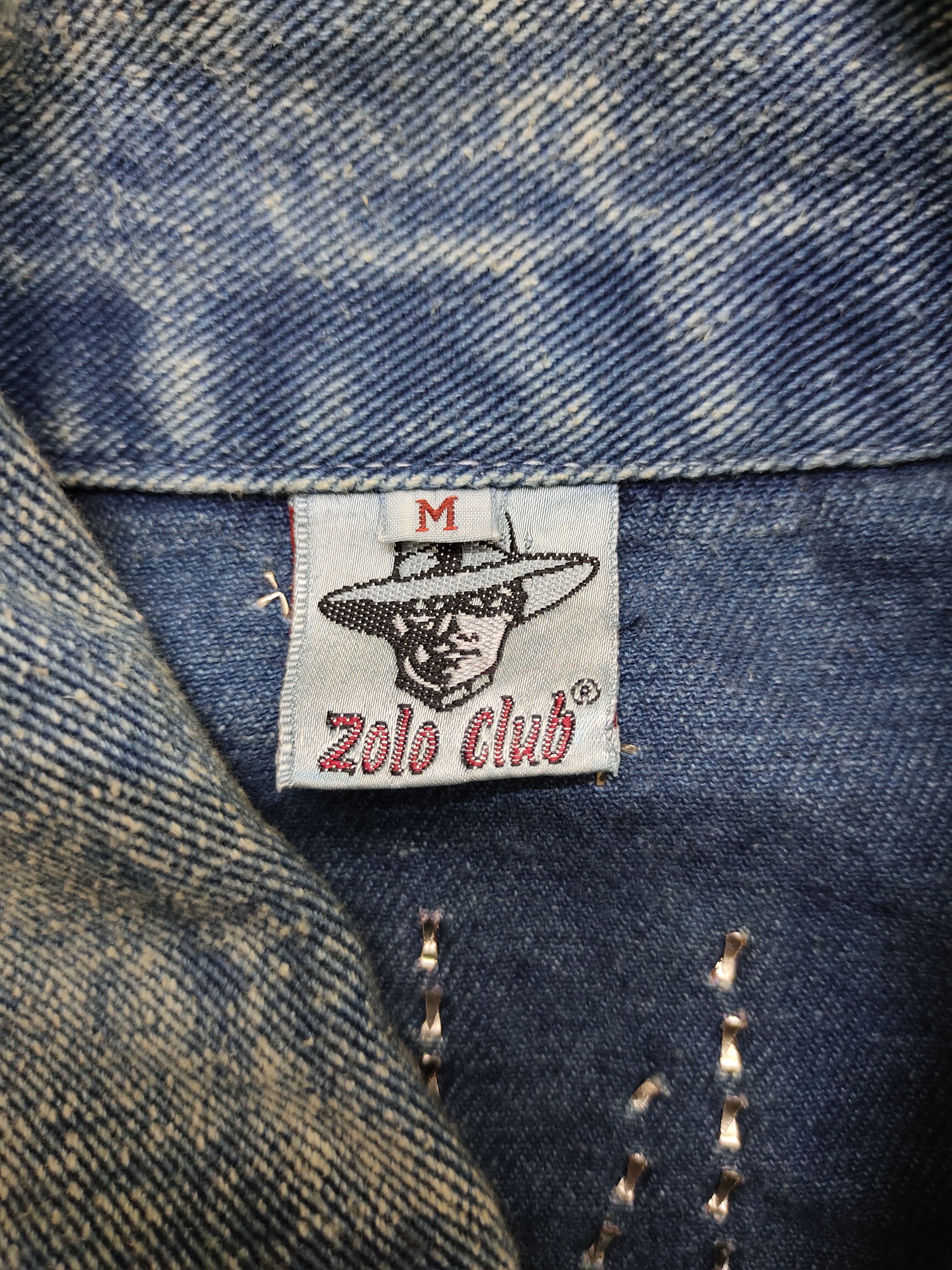 Vintage 1990s Indianapolis 500 Studded Oversize Trucker Denim Jacket Size US M / EU 48-50 / 2 - 18 Thumbnail