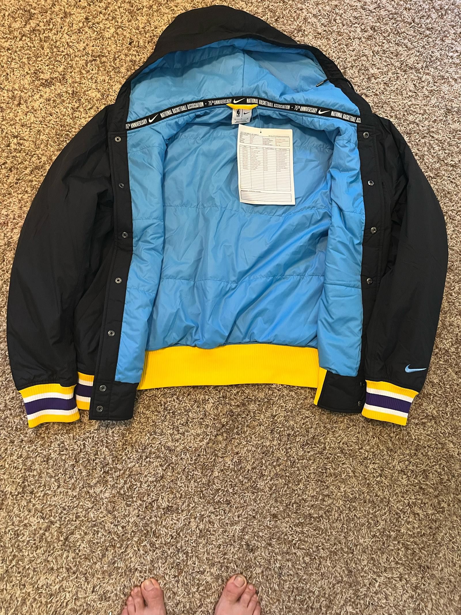 Nike Nike Men’s NBA Los Angeles Lakers Courtside Jacket Sample Size US M / EU 48-50 / 2 - 2 Thumbnail