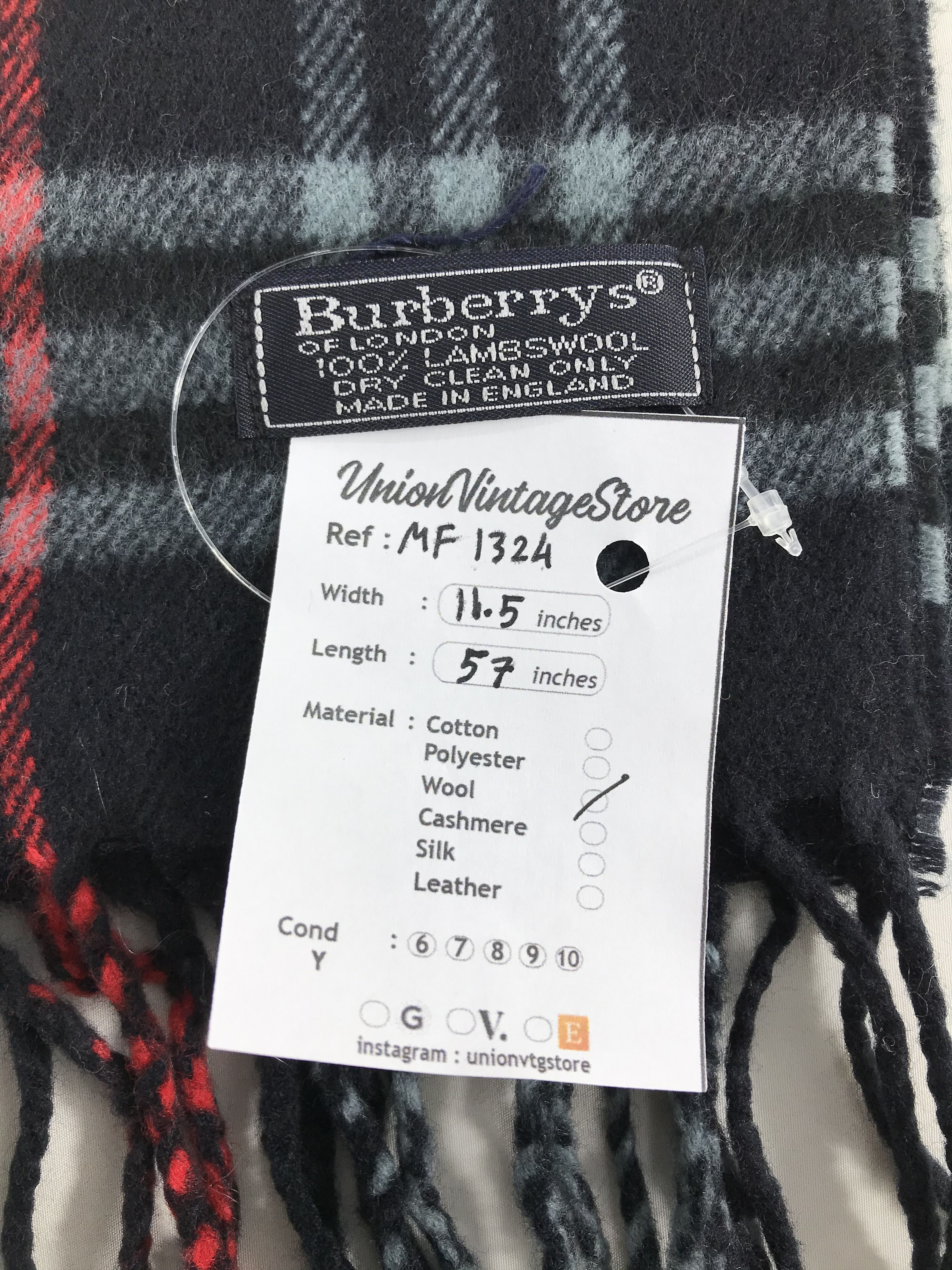 Burberry Vintage Burberry Scarf/Muffler/Neckwear MF1324 Size ONE SIZE - 4 Thumbnail