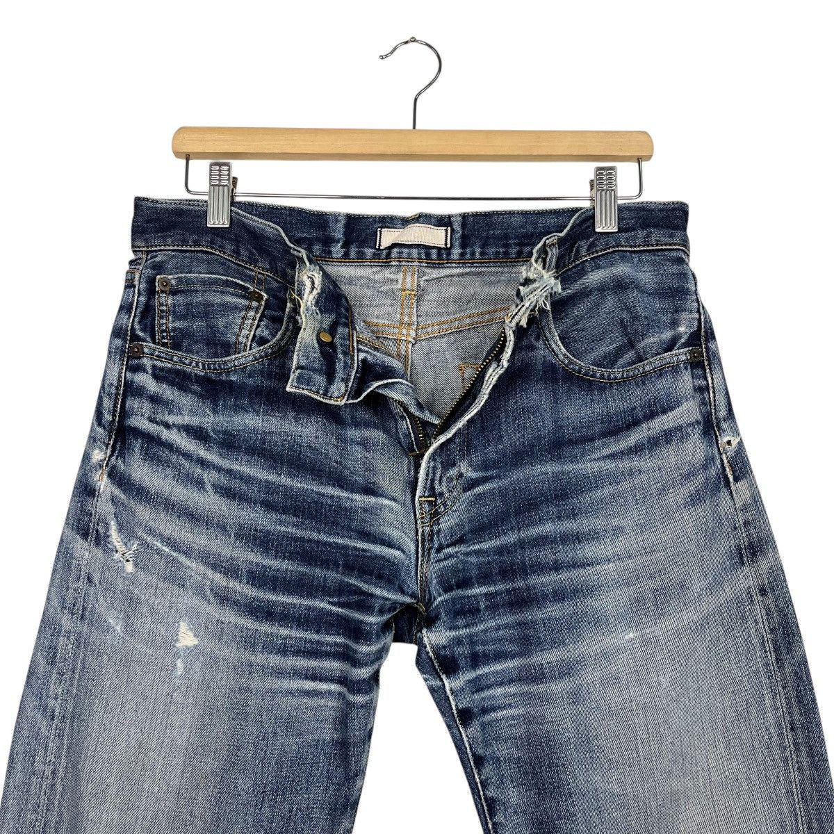 Japanese Brand Vintage Japanese Designer Selvedge Distressed Denim Jeans Size US 31 - 15 Thumbnail