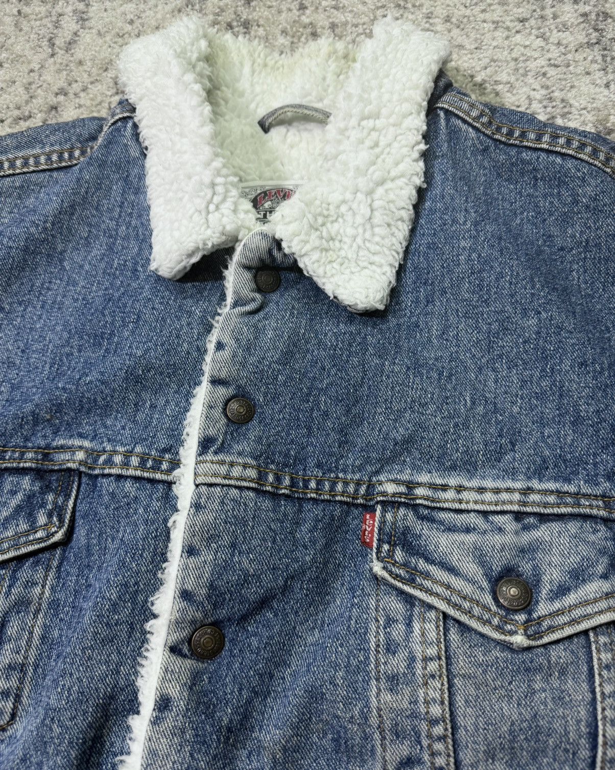 Levi's Levi’s Sherpa Lined Denim Jacket Size US XXL / EU 58 / 5 - 1 Thumbnail