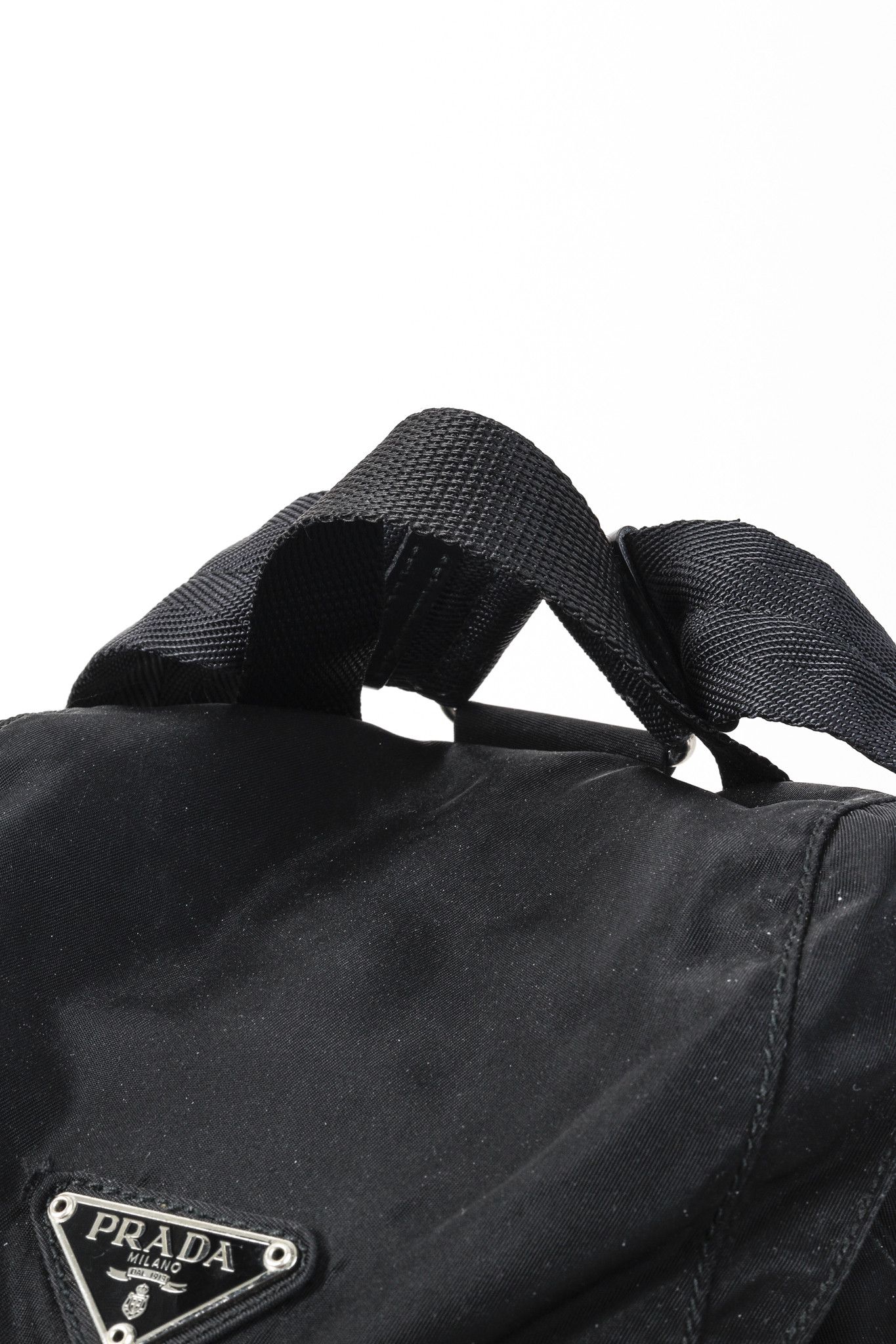 Prada Prada Saffiano-Trimmed Tessuto Backpack Size ONE SIZE - 9 Thumbnail